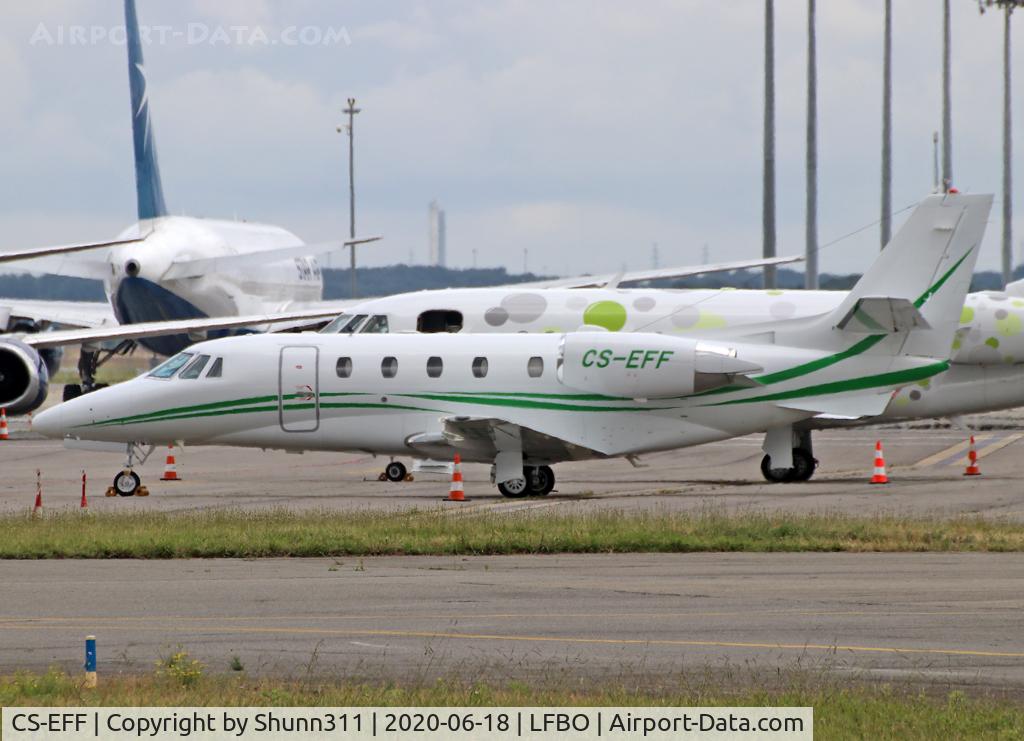 CS-EFF, 2015 Cessna 560XL Citation C/N 560-6185, Parked at the General Aviation area...