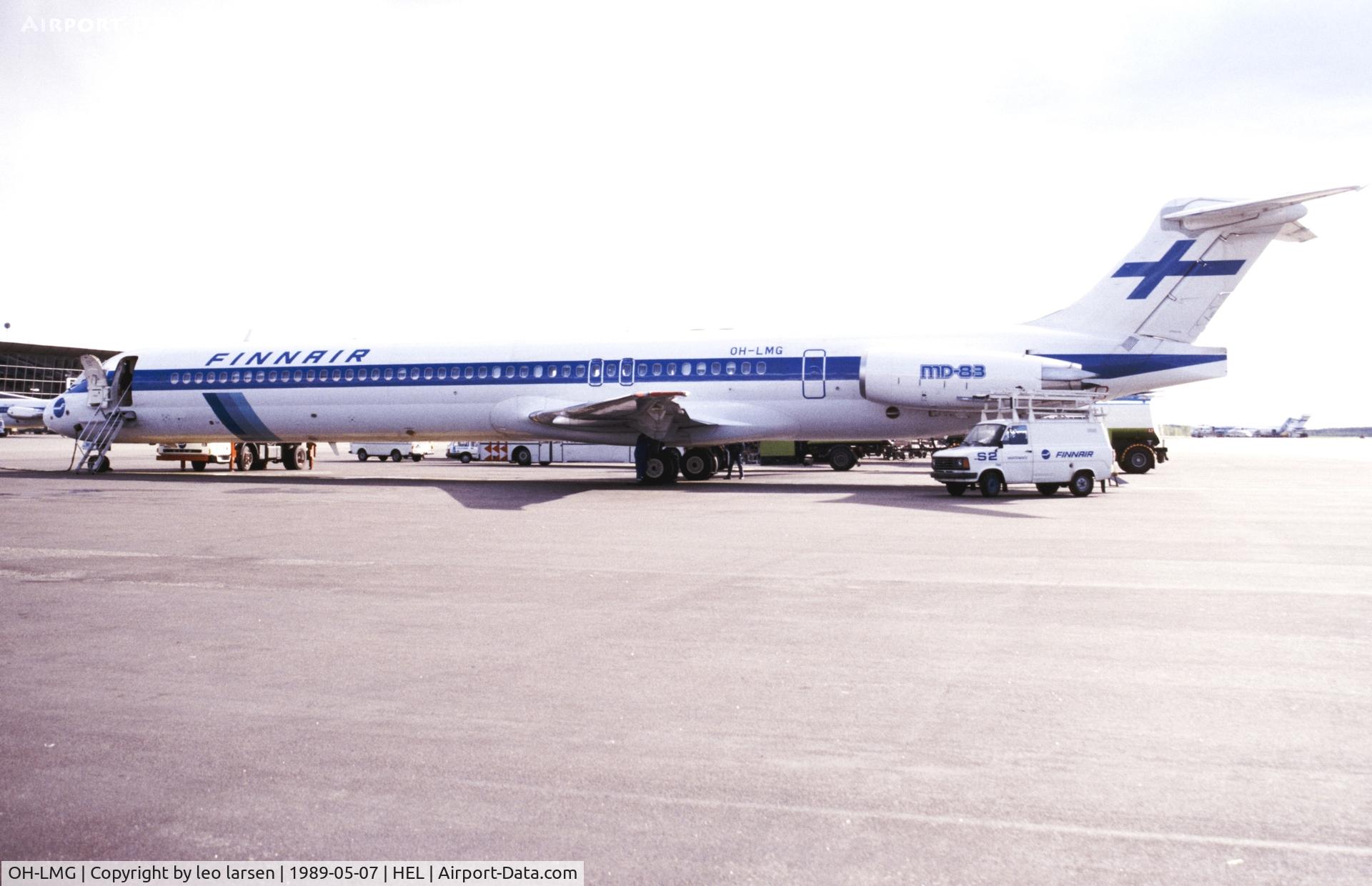 OH-LMG, 1988 McDonnell Douglas MD-83 (DC-9-83) C/N 49625, Helsinki 7.5.1989