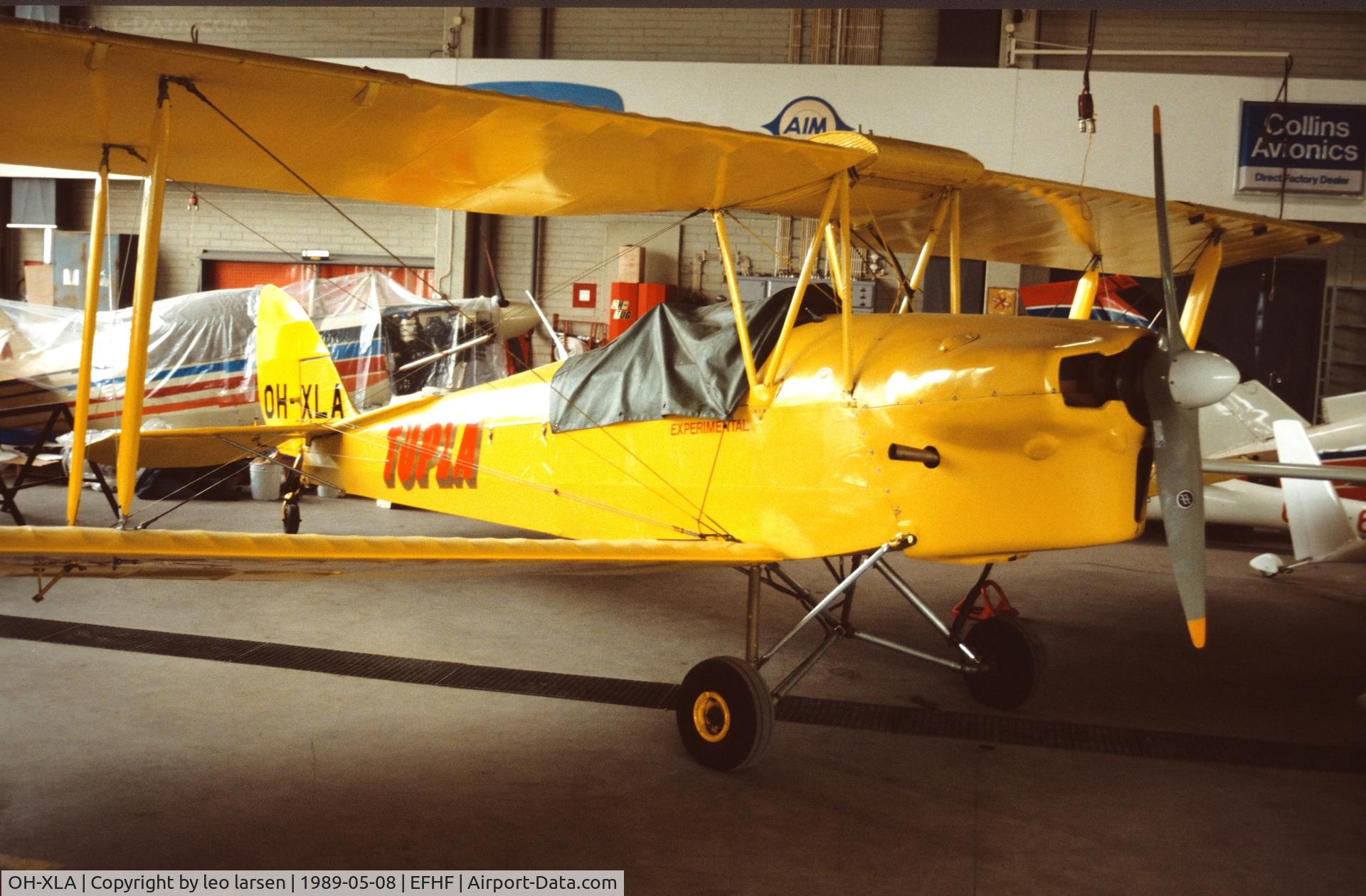 OH-XLA, De Havilland D.H.82A Tiger Moth C/N 85167, Malmi 8.5.1989