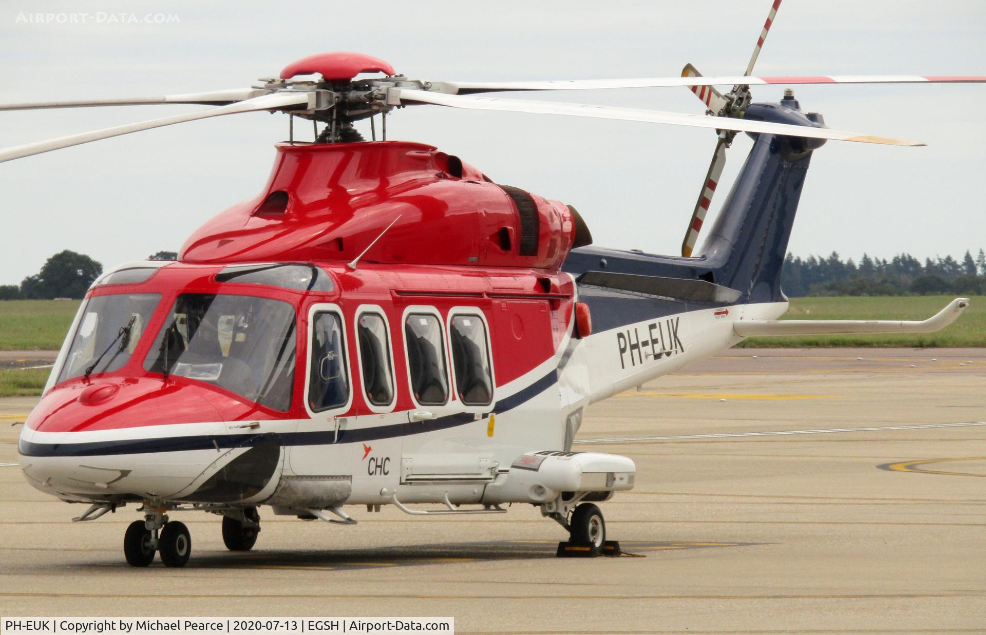 PH-EUK, 2013 AgustaWestland AW-139 C/N 31474, Parked on the SaxonAir apron.