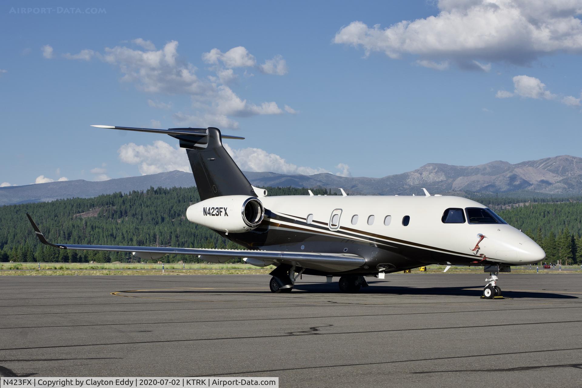 N423FX, 2019 Embraer EMB-545 Legacy 450 C/N 55010055, Truckee Airport California 2020.