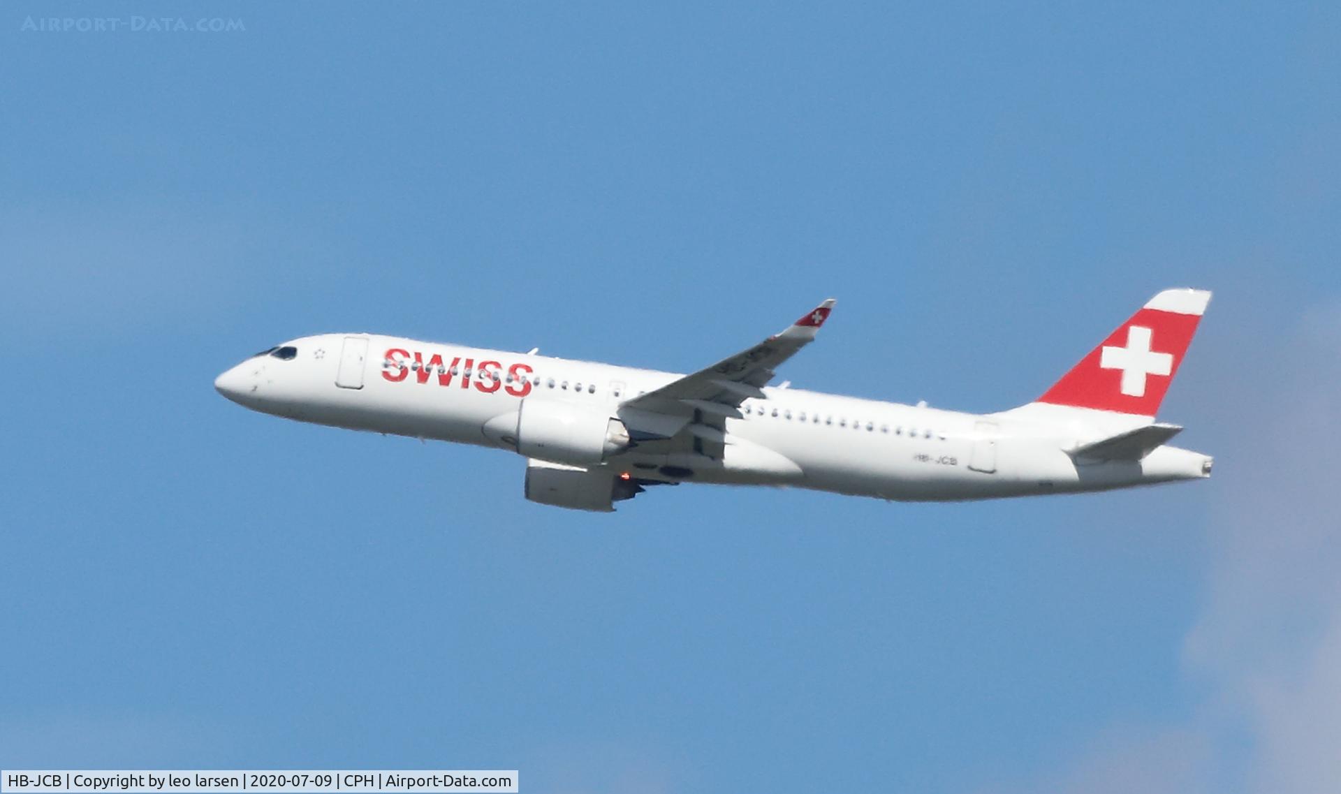 HB-JCB, 2017 Bombardier CSeries CS300 (BD-500-1A11) C/N 55011, Copenhagen 9.7.2020