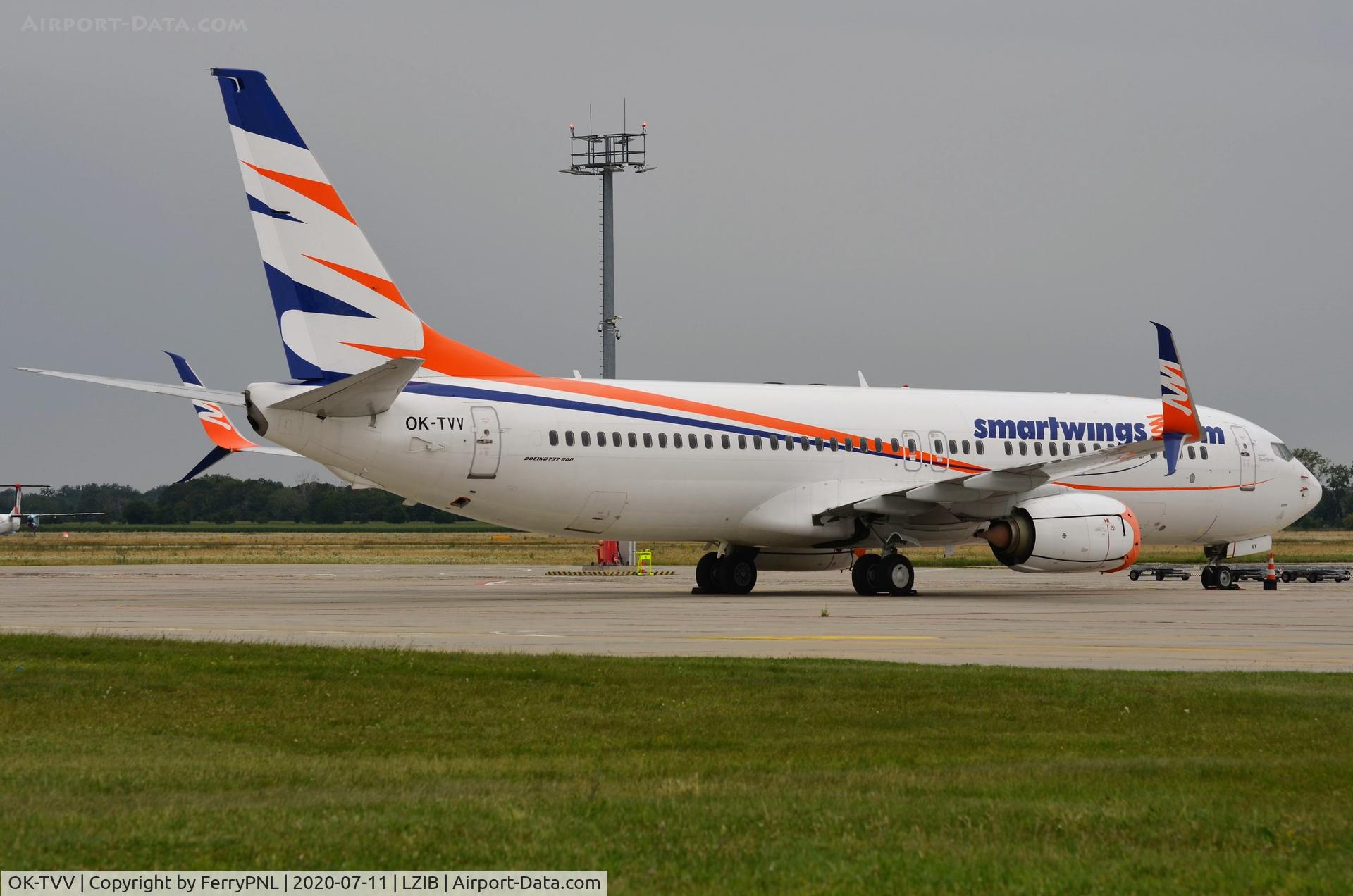 OK-TVV, 2012 Boeing 737-86N C/N 38027, Smart Wings B738 parked at Bratislava