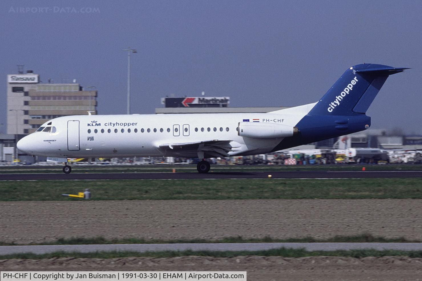 PH-CHF, 1979 Fokker F-28 Fellowship 4000 C/N 11140, KLM