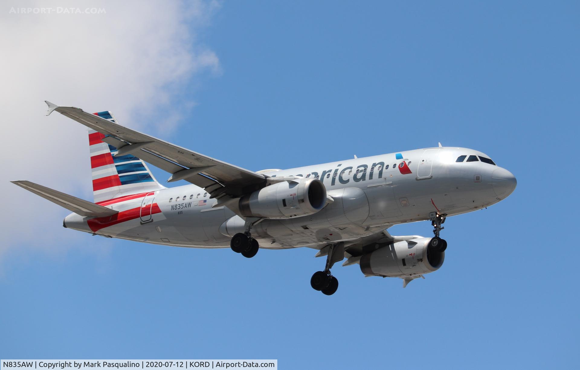 N835AW, 2005 Airbus A319-132 C/N 2458, Airbus A319-132