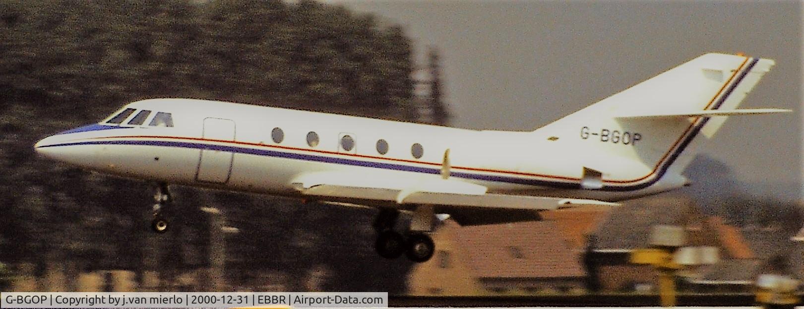 G-BGOP, 1979 Dassault Falcon 20F C/N 406, Scan from slide + photoshop