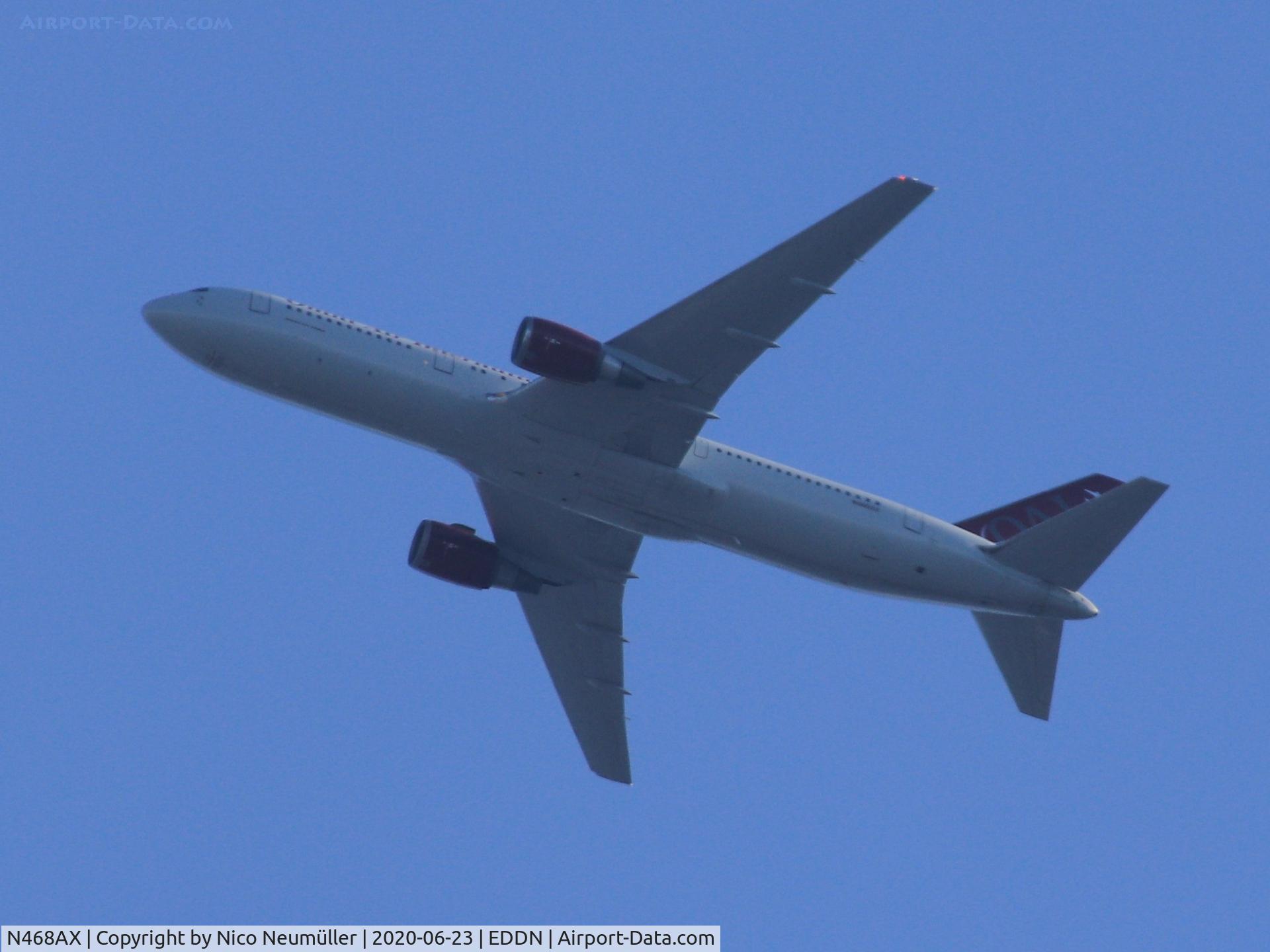 N468AX, 2002 Boeing 767-36N/ER C/N 30115, Omni Air International (US Army Charter Flight) 767 departues in EDDN/NUE