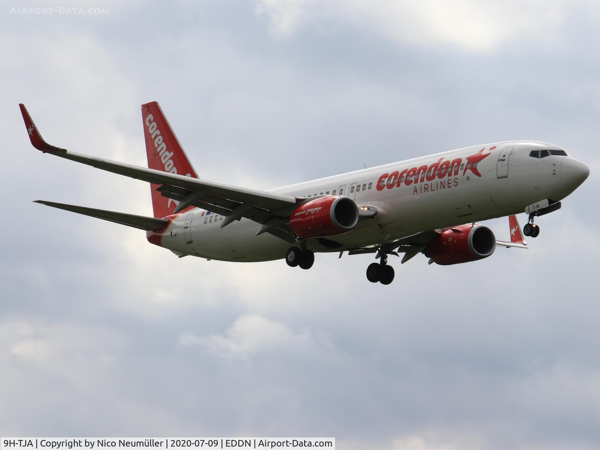9H-TJA, 2006 Boeing 737-8F2 C/N 34409, Corendon 737 is landing in EDDN/NUE