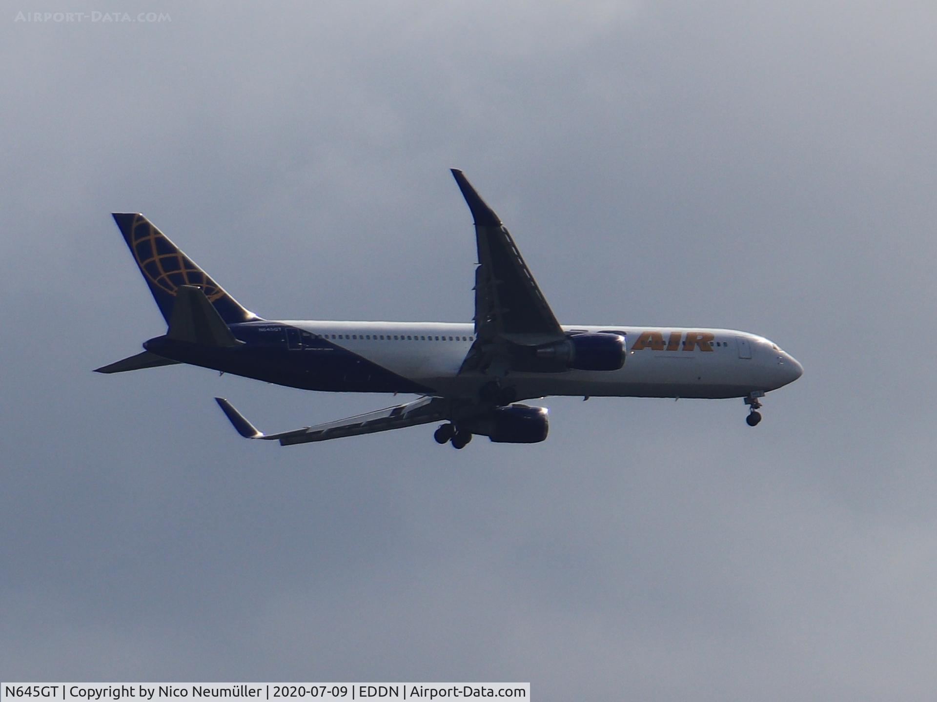 N645GT, 1995 Boeing 767-324 C/N 27393, 767 of Atlas Air (US Army charter flight) is landing in EDDN/NUE
