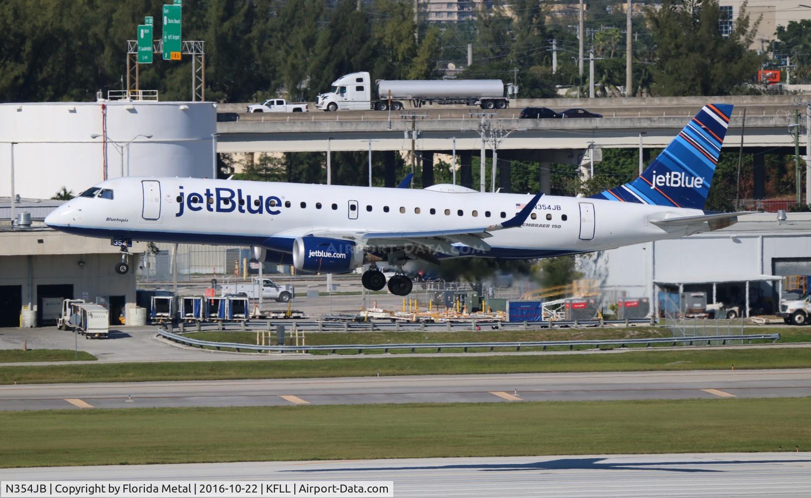 N354JB, 2013 Embraer 190AR (ERJ-190-100IGW) C/N 19000601, FLL 2016