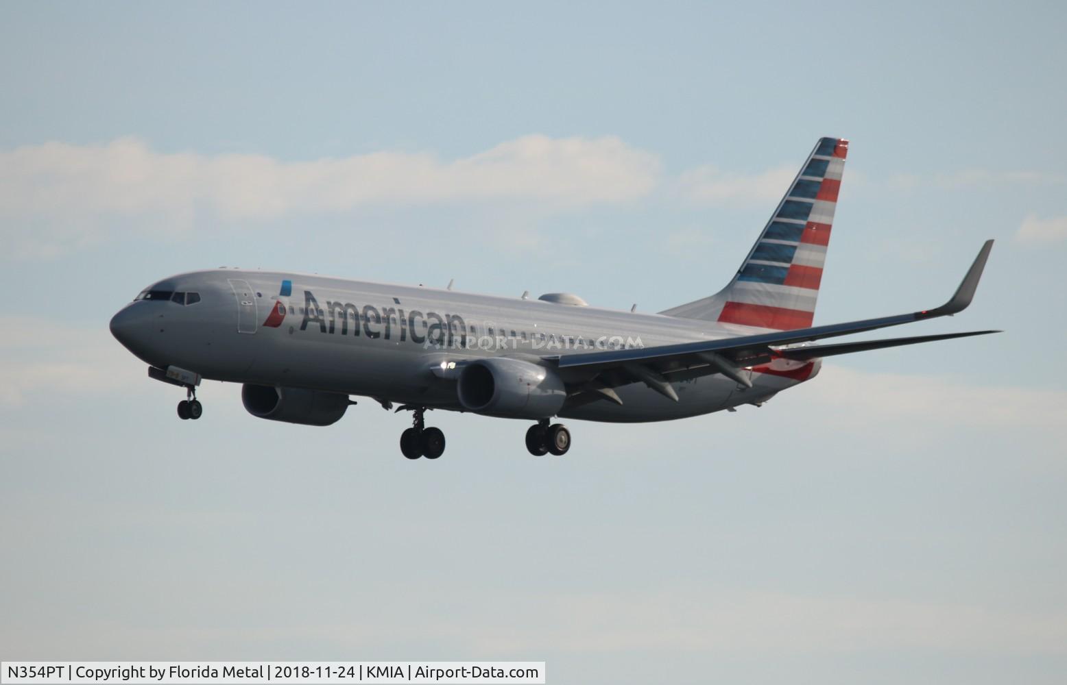 N354PT, 2017 Boeing 737-823 C/N 31275, MIA 2018
