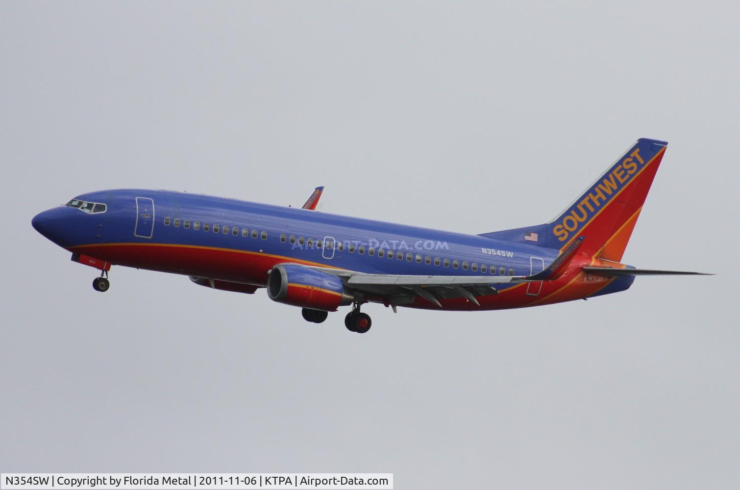 N354SW, 1991 Boeing 737-3H4 C/N 25219, TPA 2011