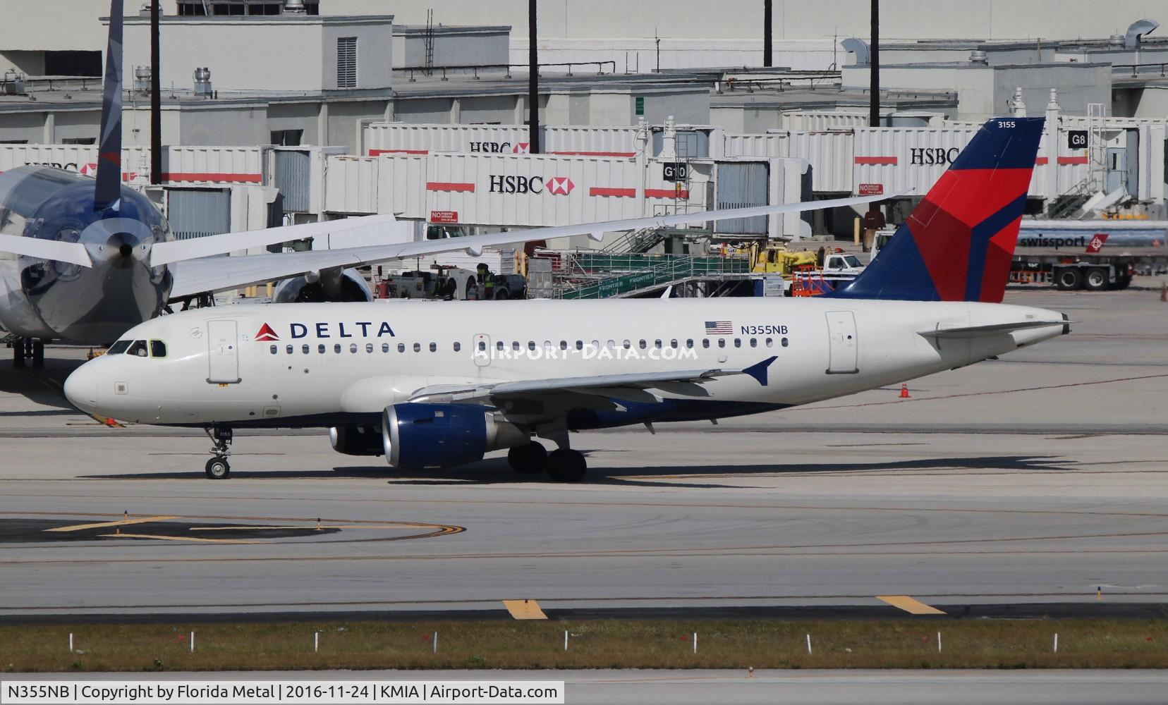 N355NB, 2002 Airbus A319-114 C/N 1839, MIA 2016
