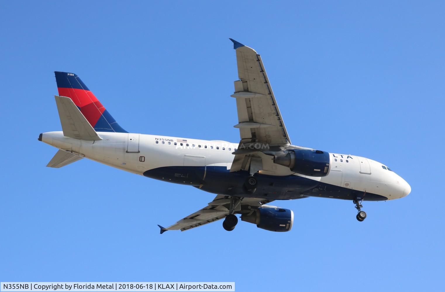 N355NB, 2002 Airbus A319-114 C/N 1839, LAX 2018