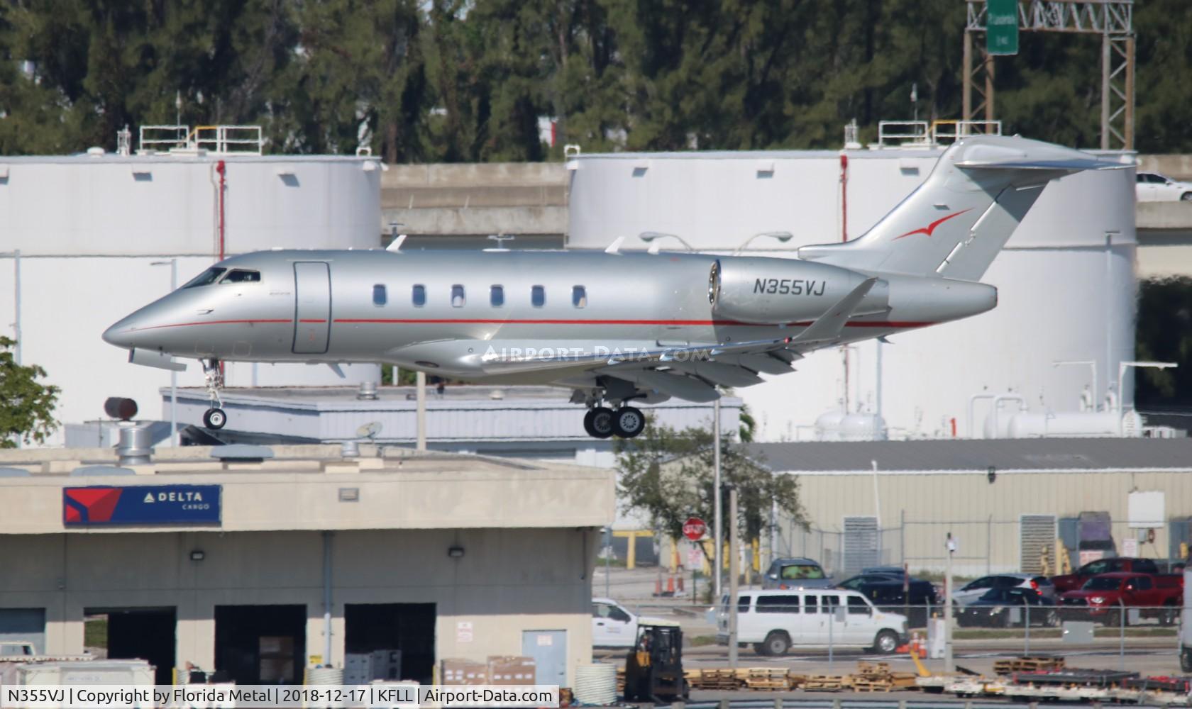 N355VJ, 2016 Bombardier Challenger 350 (BD-100-1A10) C/N 20637, FLL 2018