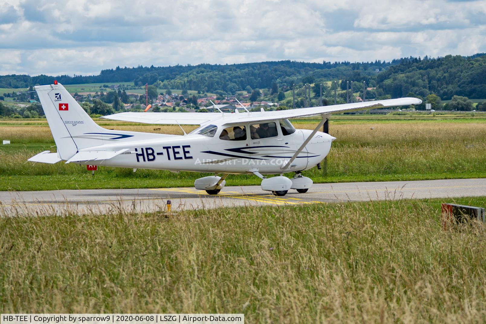 HB-TEE, 2007 Cessna 172S C/N 172S10524, Run-up runway 06 Grenchen