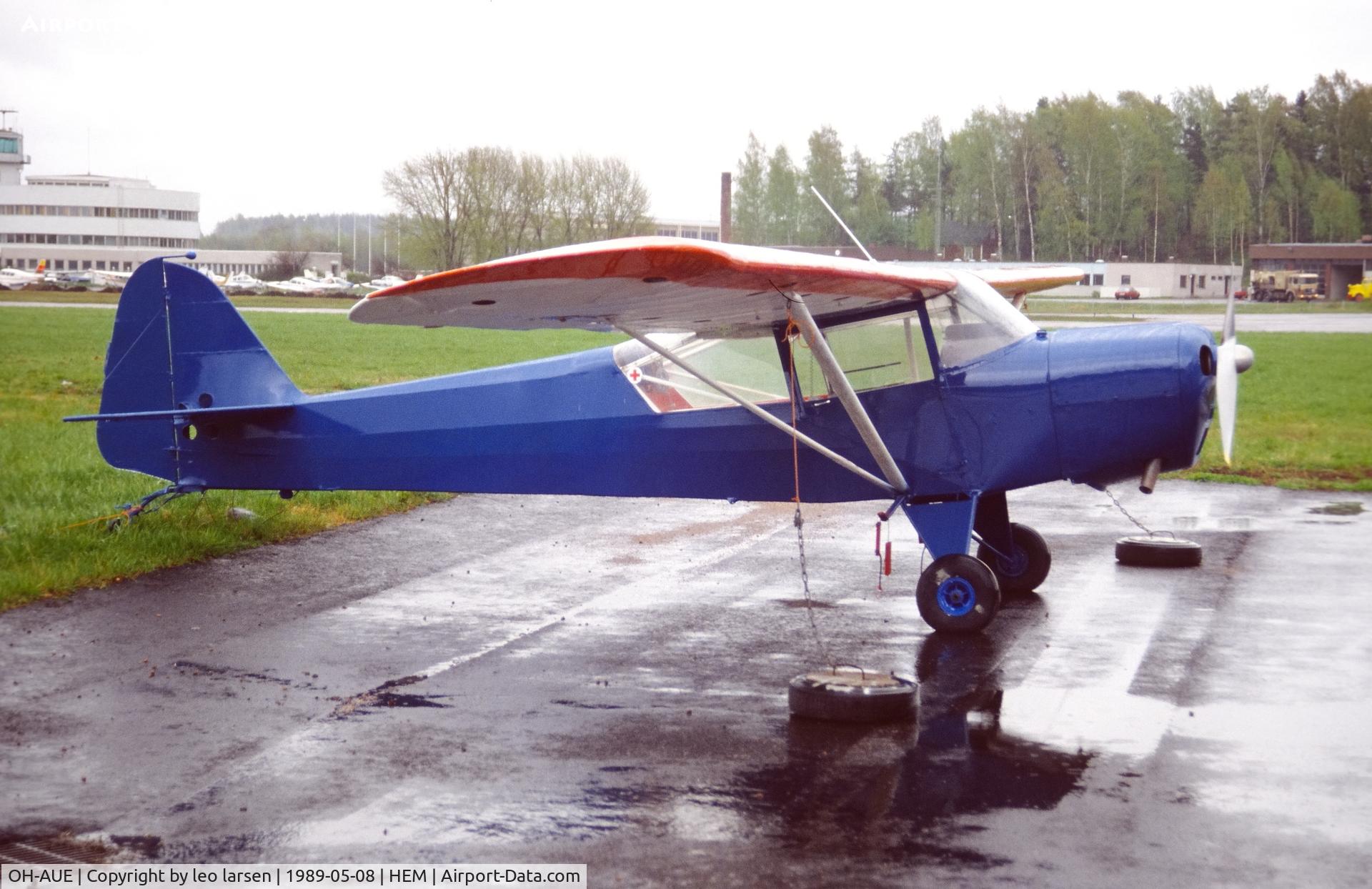OH-AUE, Beagle-Auster 6A Tugmaster C/N 3734, Malmi 8.5.1989