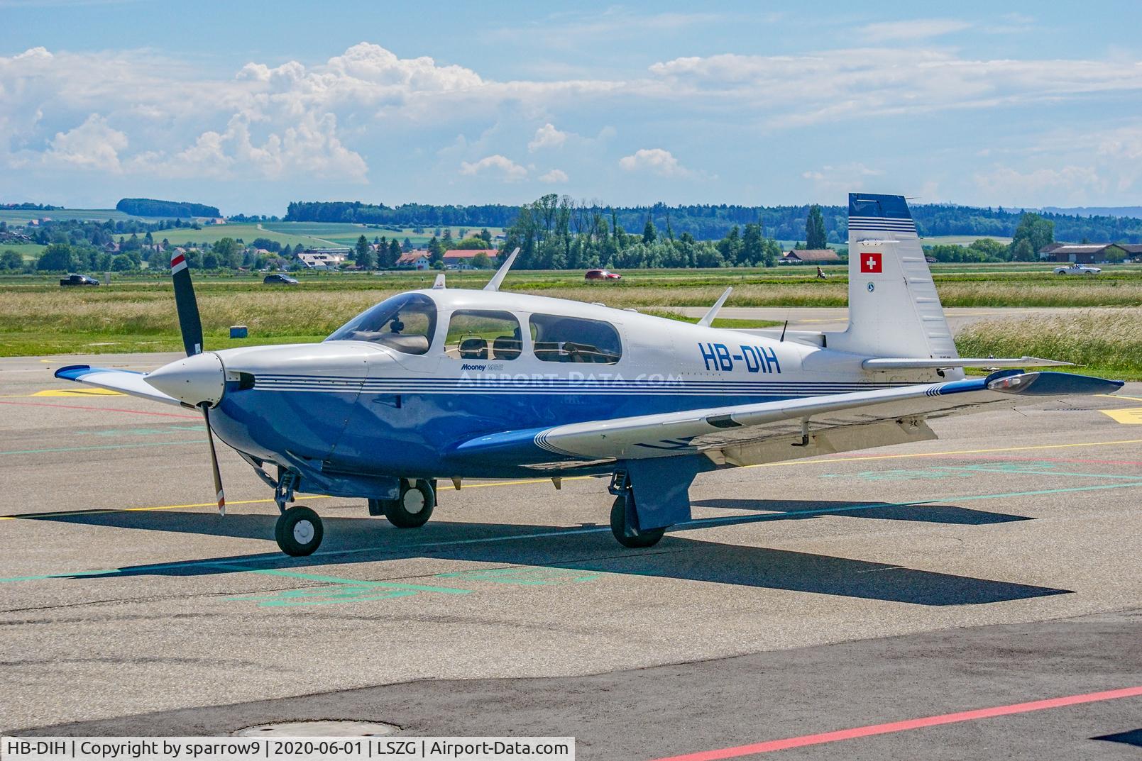 HB-DIH, 1996 Mooney M20J 201 MSE 201 C/N 24-3385, At Grenchen
