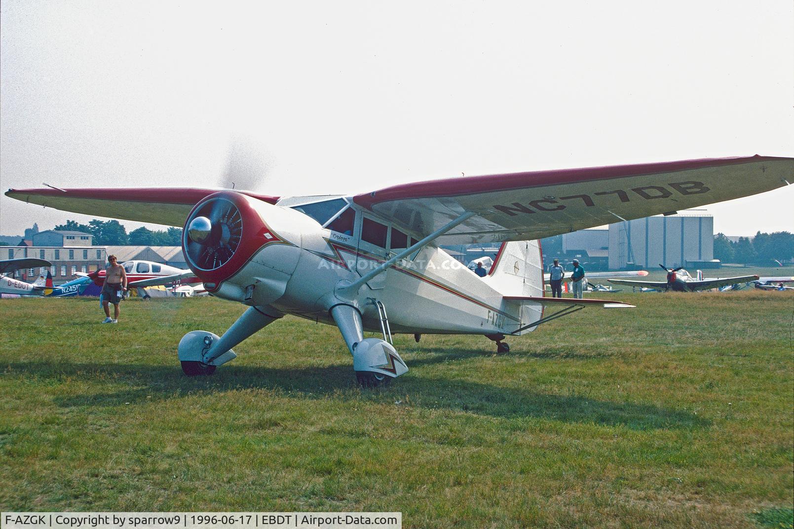F-AZGK, 1942 Stinson V77 Reliant C/N 77-177, Oldtimer-meet Schaffen-Diest. Scanned from a slide.