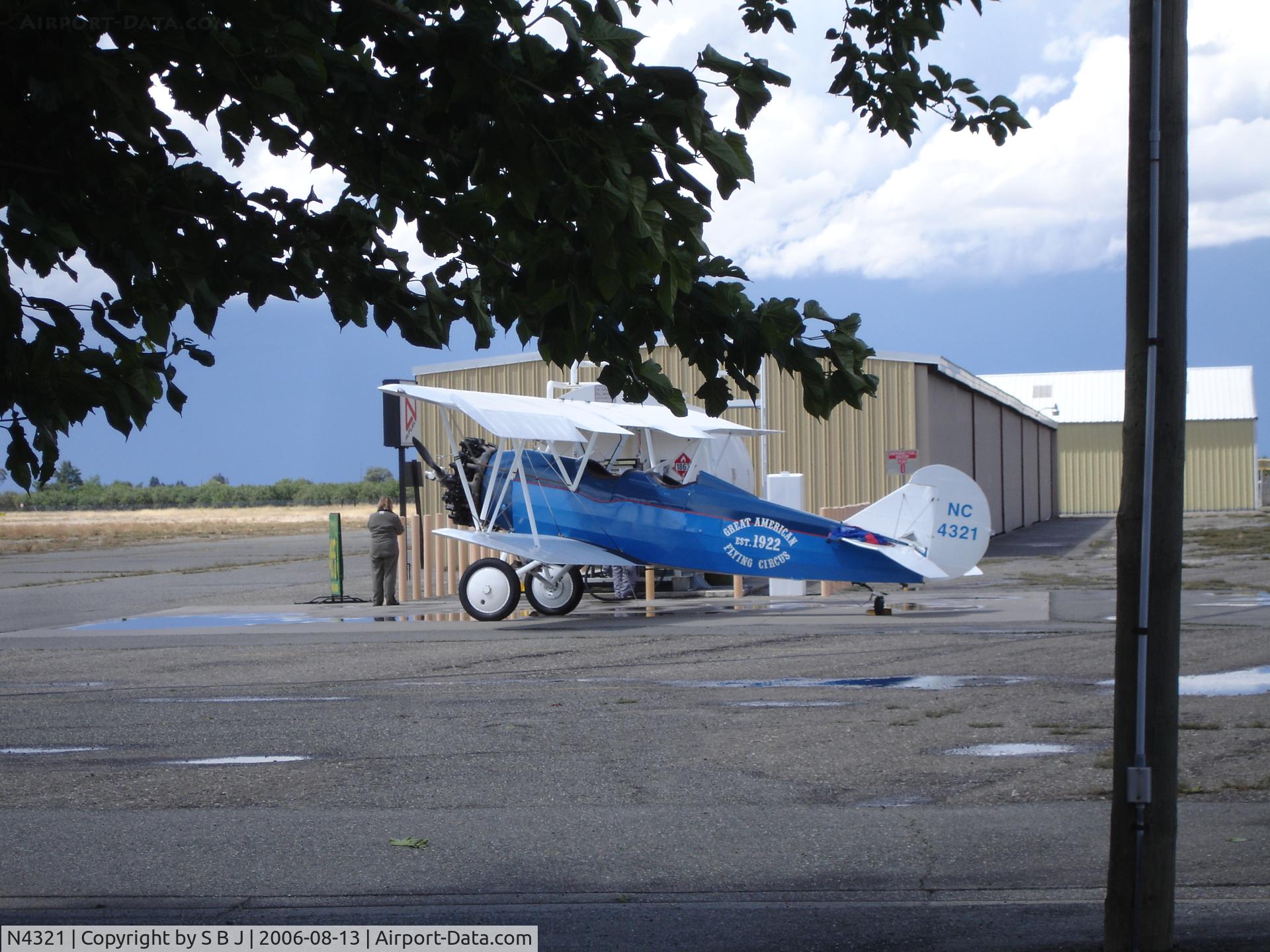 N4321, 1930 Curtiss-Wright Travel Air 4000 C/N 374, A stop at Orland for gas and conditions to improve as they fly north.