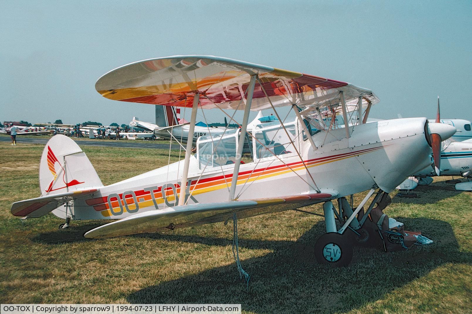 OO-TOX, 1948 Nord Stampe SV-4C C/N 150, RSA-Meeting Moulins. Scanned from a slide.