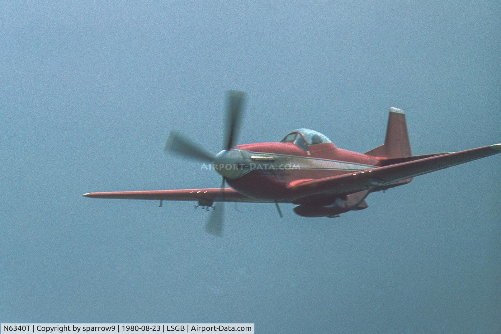 N6340T, 1944 North American P-51D Mustang C/N 122-39608, Airshow Bex. Scanned from a slide.