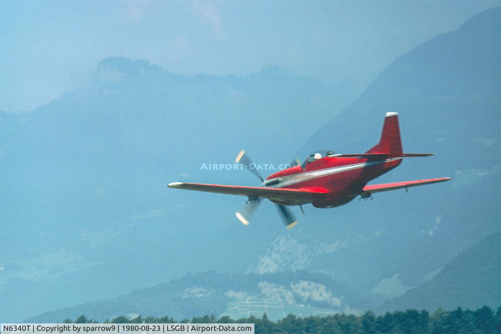 N6340T, 1944 North American P-51D Mustang C/N 122-39608, Airshow Bex. Scanned from a slide.