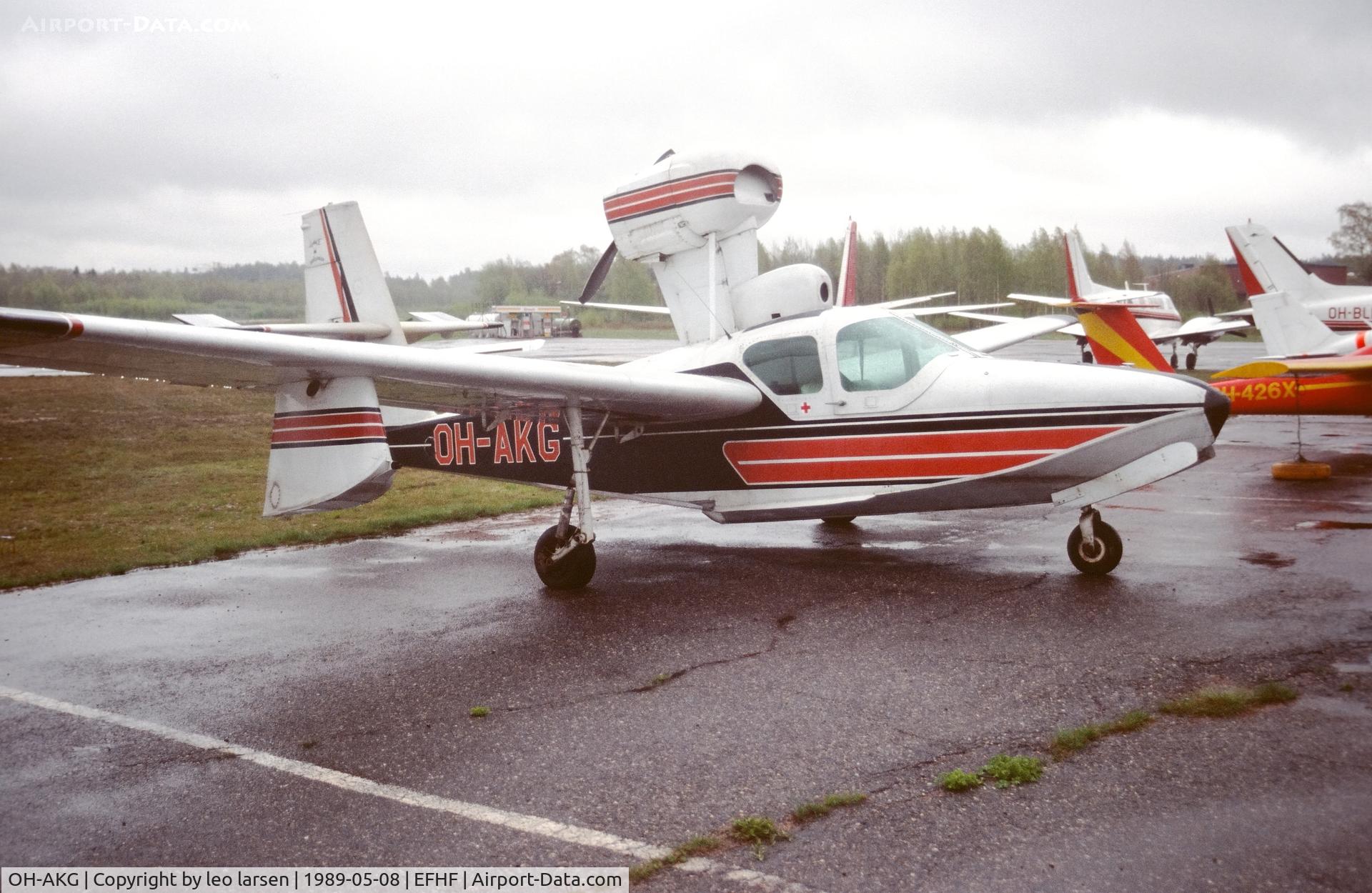 OH-AKG, Lake LA-4-200 Buccaneer Buccaneer C/N 769, Malmi 8.5.1989