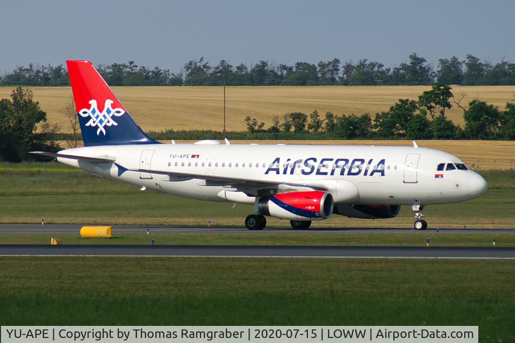 YU-APE, 2007 Airbus A319-132 C/N 3252, Air Serbia Airbus A319