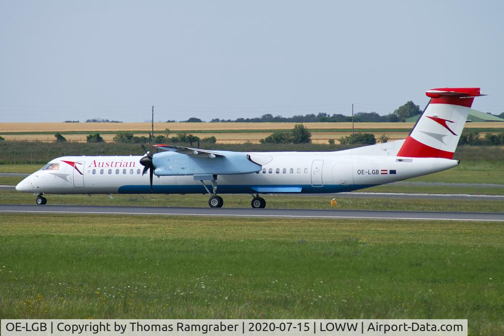 OE-LGB, 1999 De Havilland Canada DHC-8-402Q Dash 8 C/N 4015, Austrian Airlines De Havilland Canada Dash 8-400