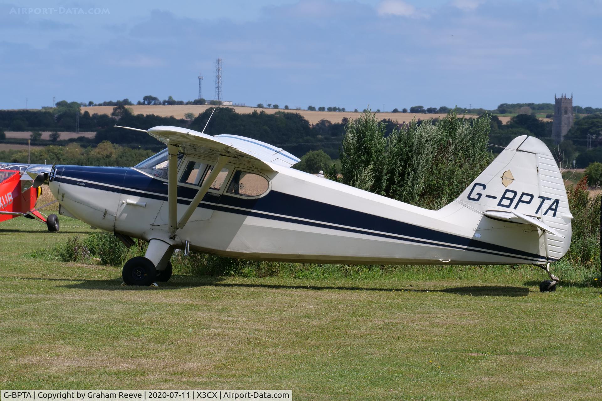 G-BPTA, 1947 Stinson 108-2 Voyager C/N 108-3429, Parked a Northrepps.