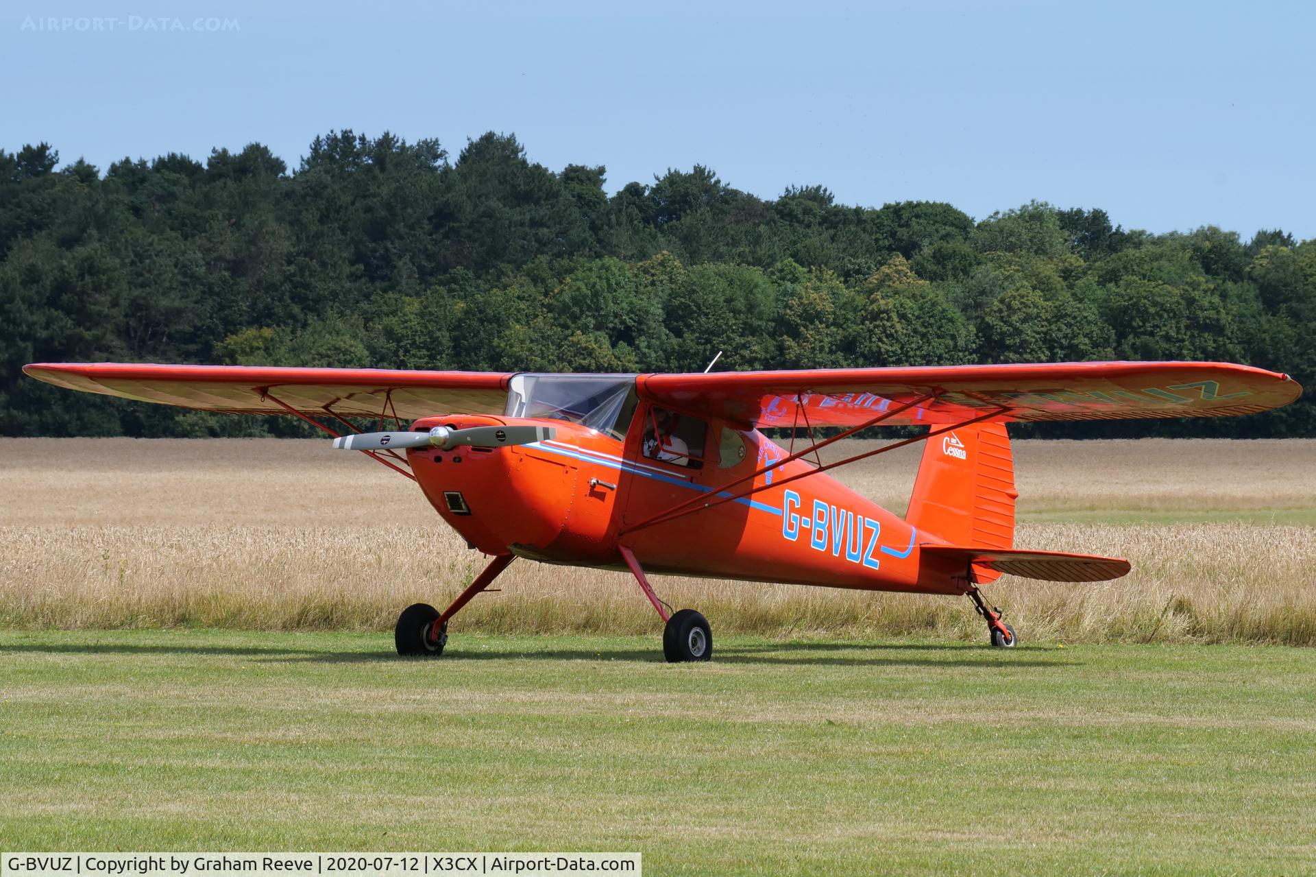 G-BVUZ, 1946 Cessna 120 C/N 11334, Parked a Northrepps.