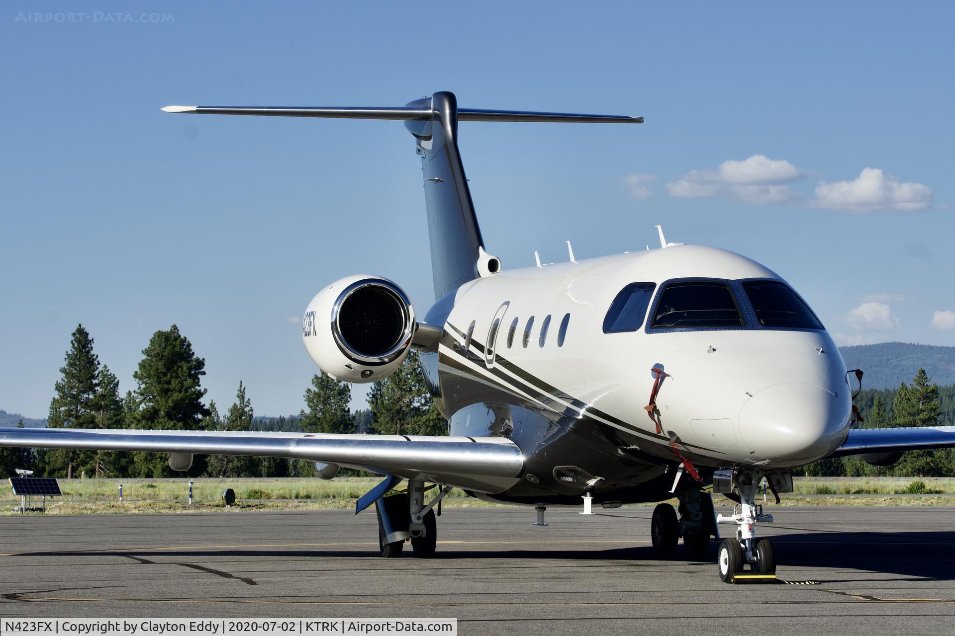 N423FX, 2019 Embraer EMB-545 Legacy 450 C/N 55010055, Truckee Airport California 2020.