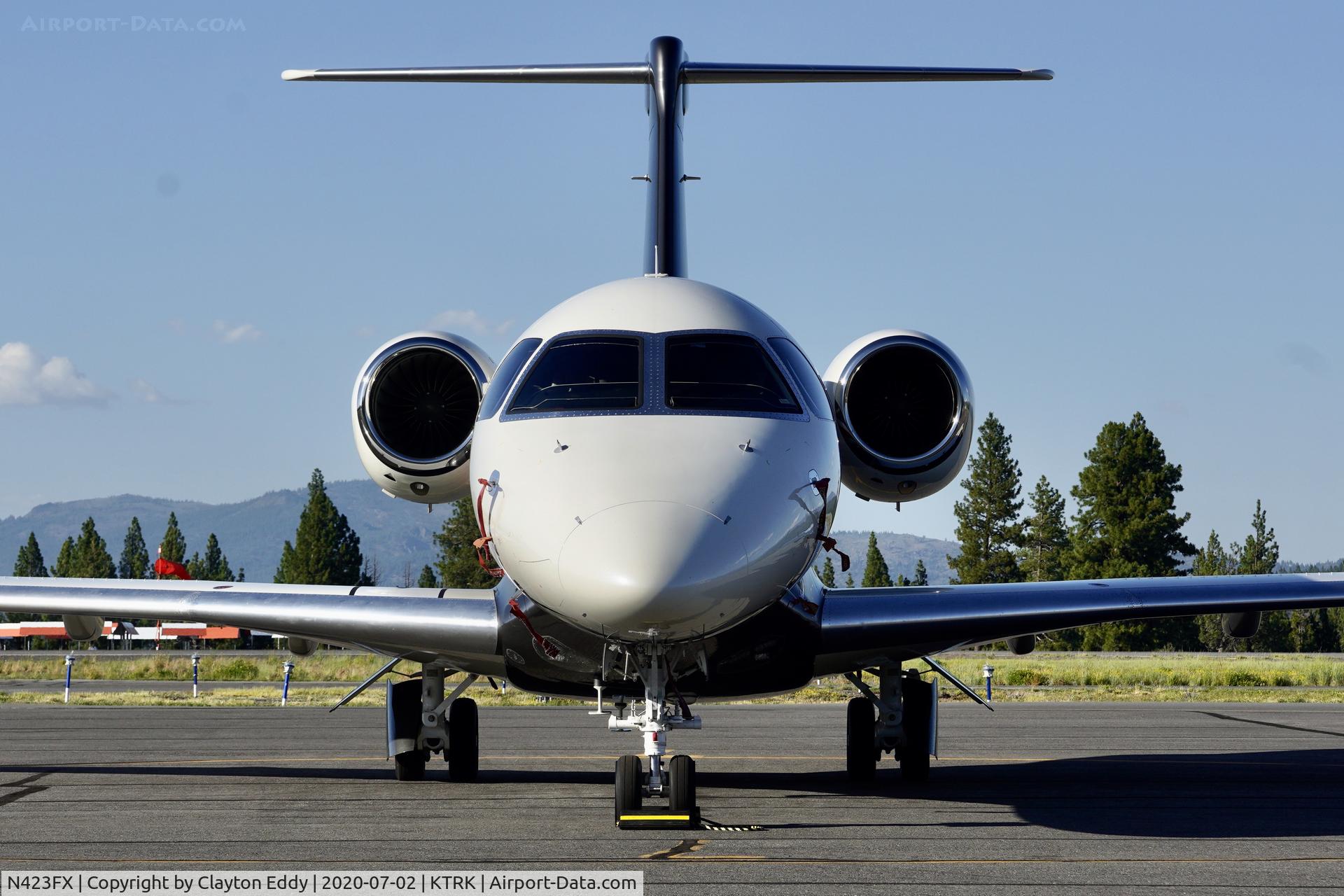 N423FX, 2019 Embraer EMB-545 Legacy 450 C/N 55010055, Truckee Airport California 2020.