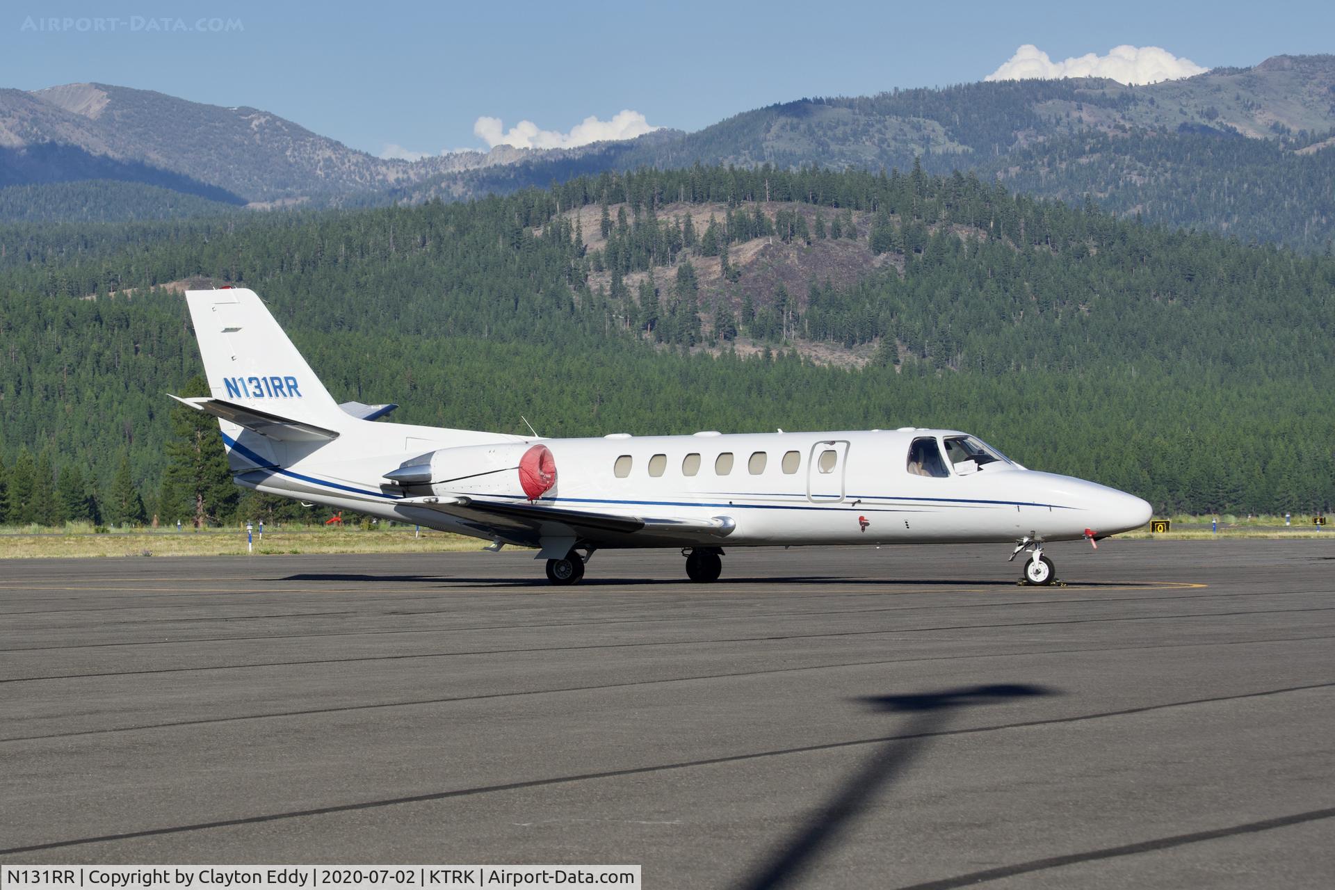 N131RR, 1996 Cessna 560 Citation Ultra C/N 560-0366, Truckee Airport California 2020.
