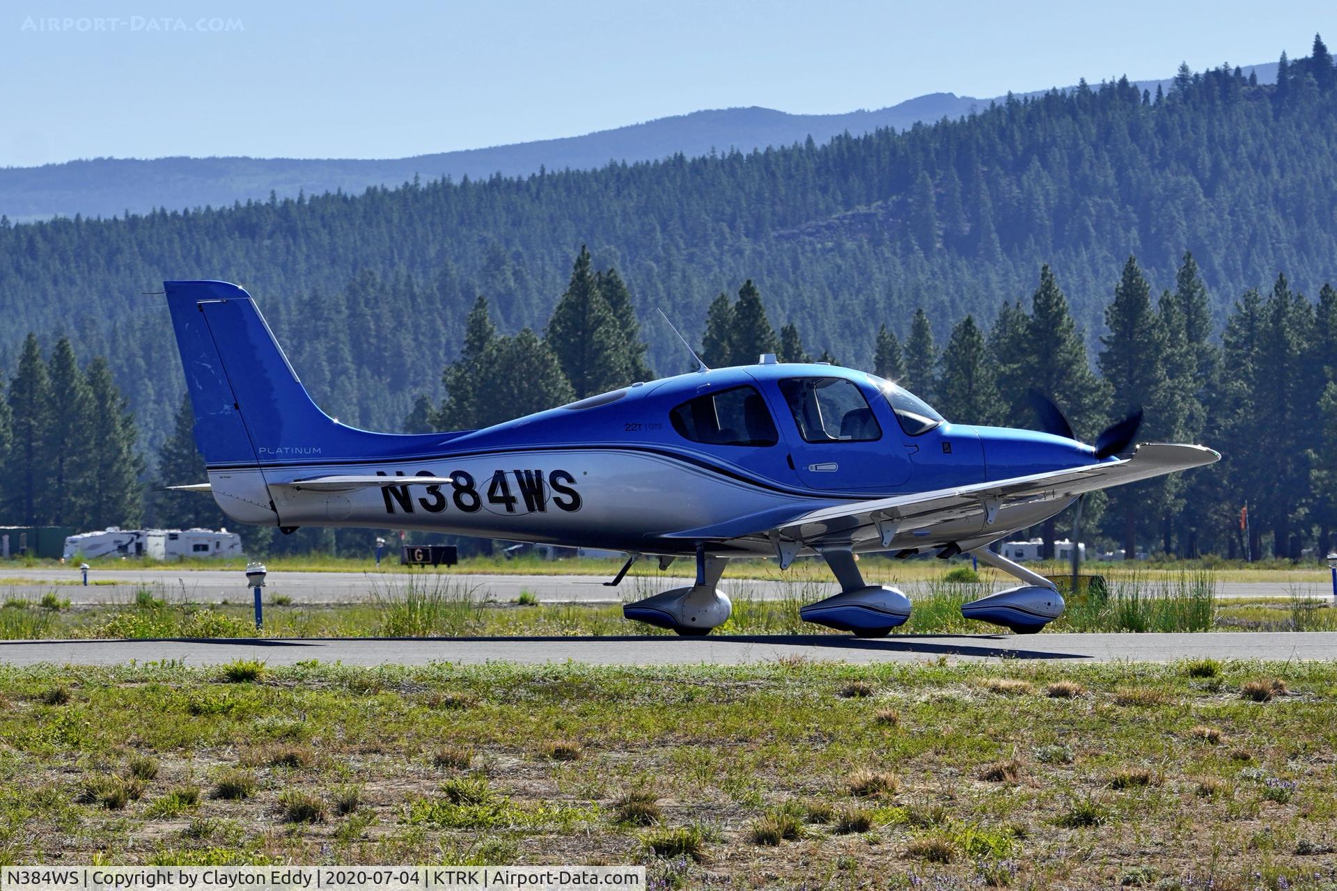 N384WS, 2018 Cirrus SR22T C/N 1797, Truckee Airport California 2020.