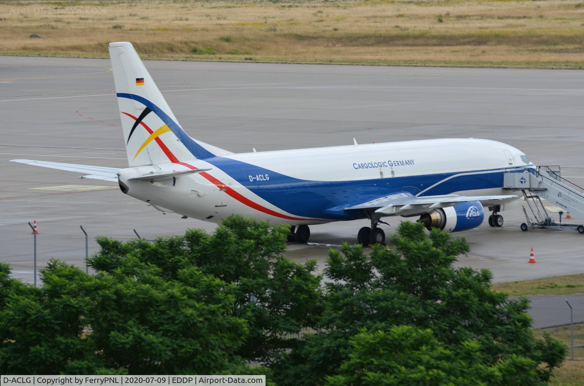 D-ACLG, 1997 Boeing 737-46J(SF) C/N 28867, CargoLogic Germany B734F sitting idle at LEJ