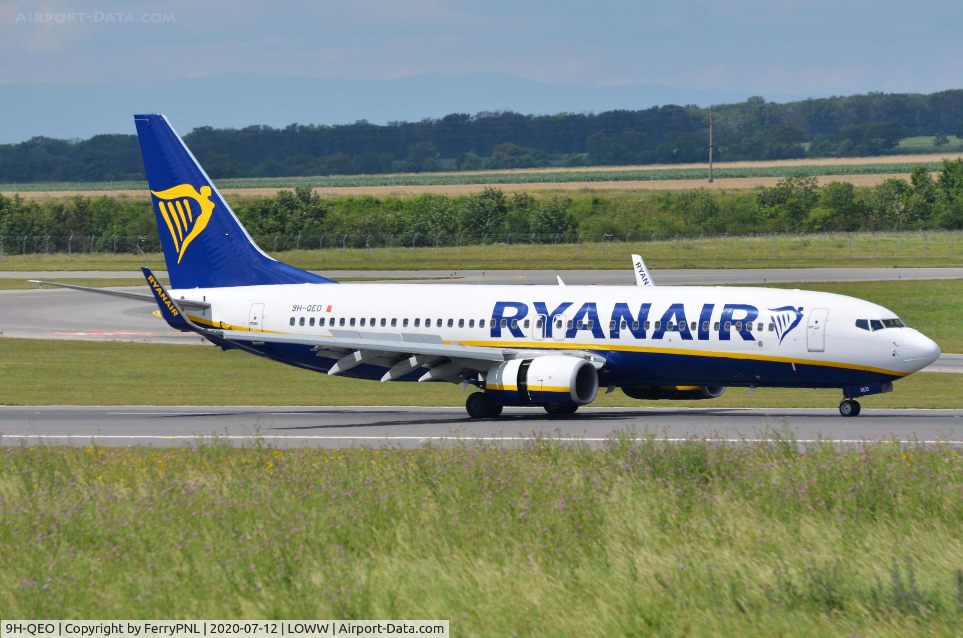 9H-QEO, 2018 Boeing 737-8AS C/N 44838, Ryanair B738 arrived in VIE