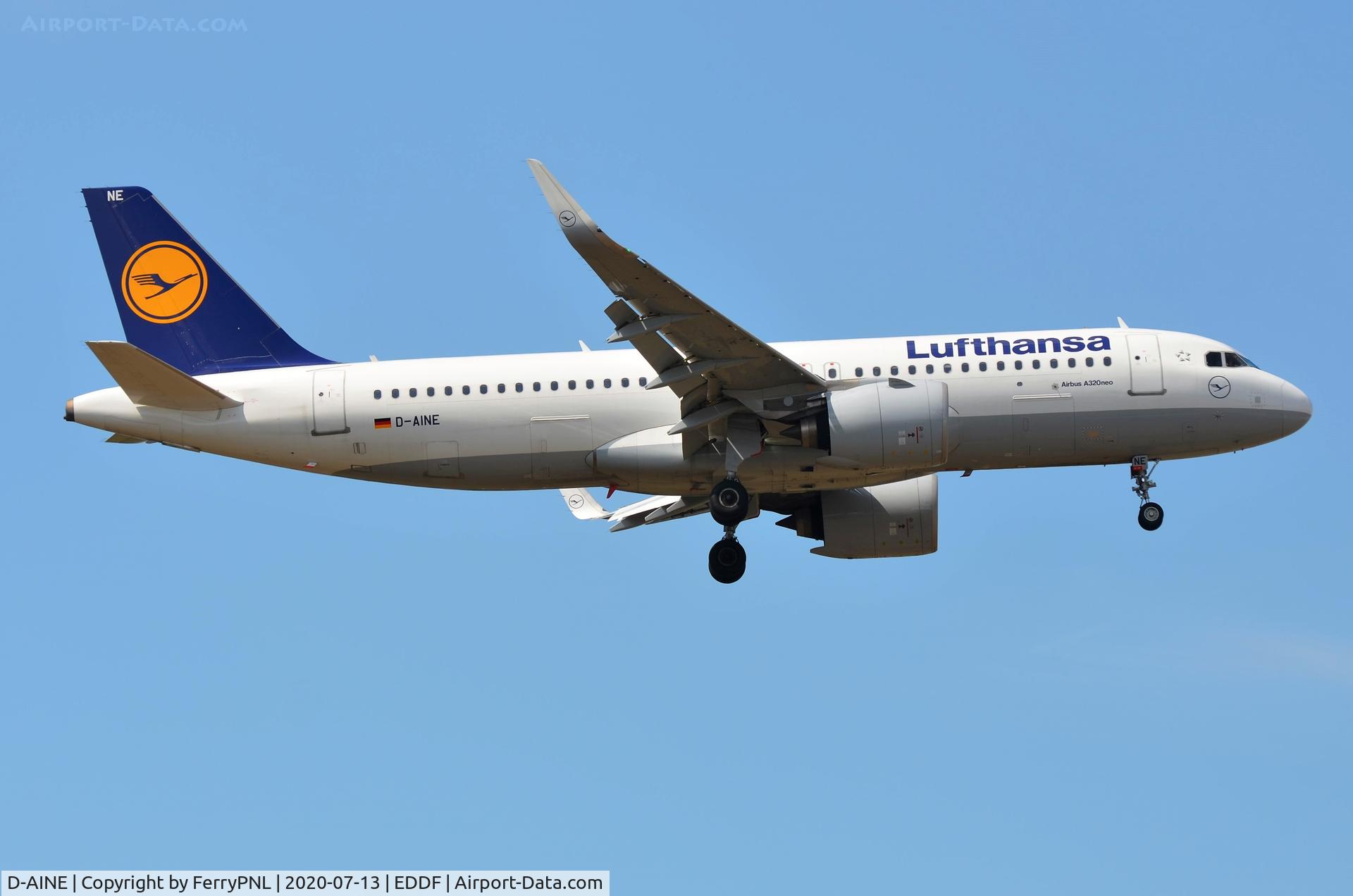 D-AINE, 2016 Airbus A320-271N C/N 7103, LH A320N landing