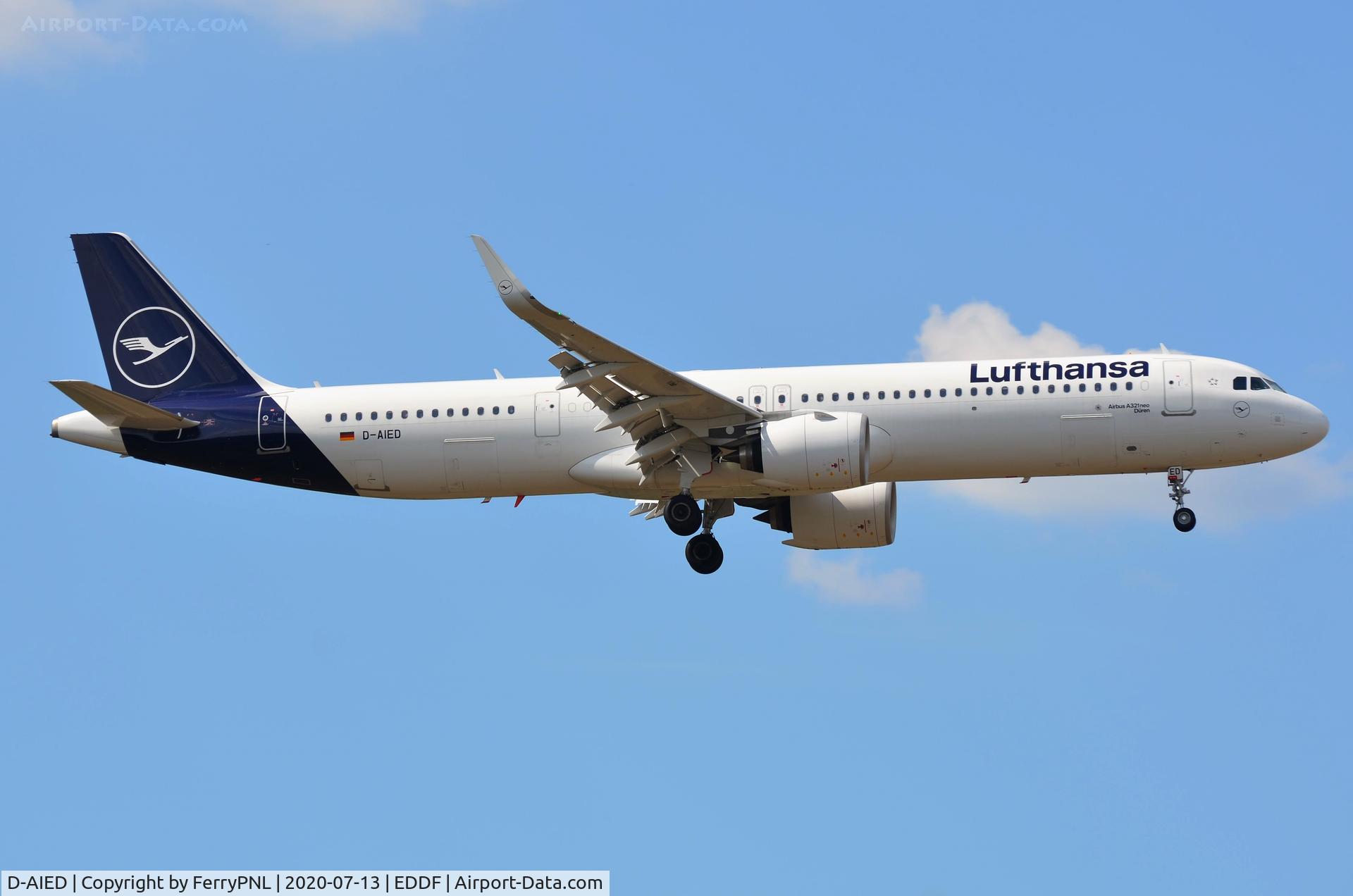 D-AIED, 2019 Airbus A321-271NX C/N 8958, Arrival of Lufthansa A321N