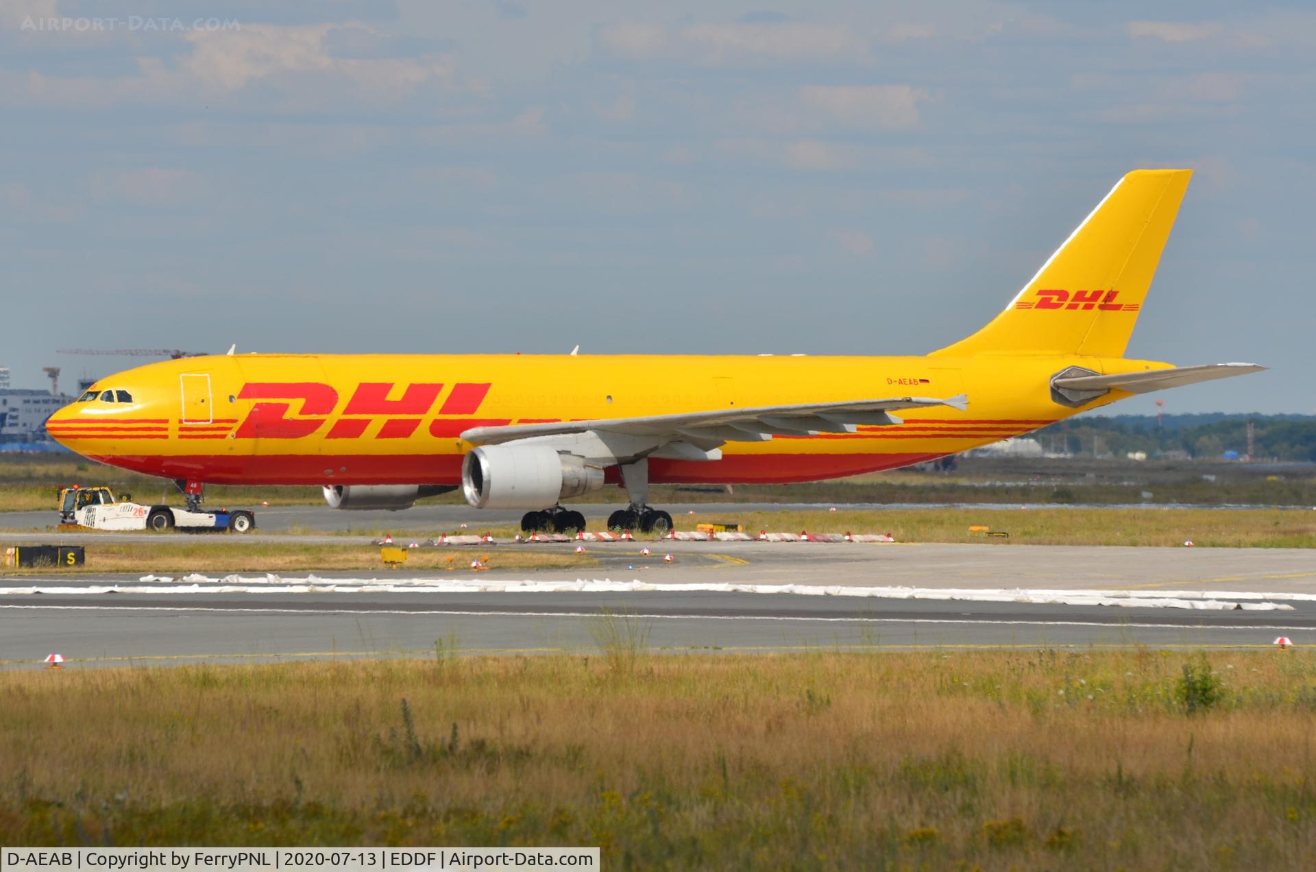 D-AEAB, 2006 Airbus A300B4-622R(F) C/N 837, DHL A306F under tow