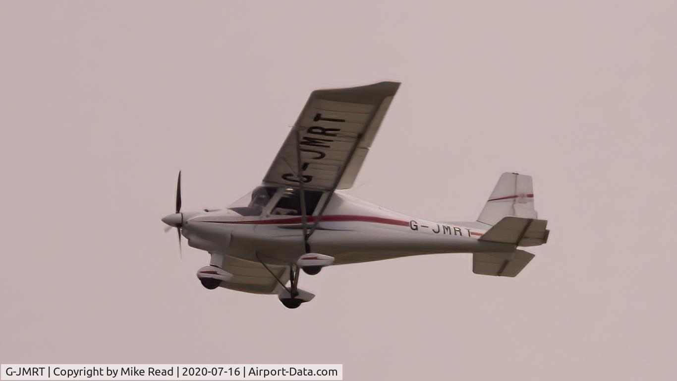 G-JMRT, 2017 Comco Ikarus C42 FB80 Bravo C/N 1705-7502, Flying over Corsley, Wiltshire