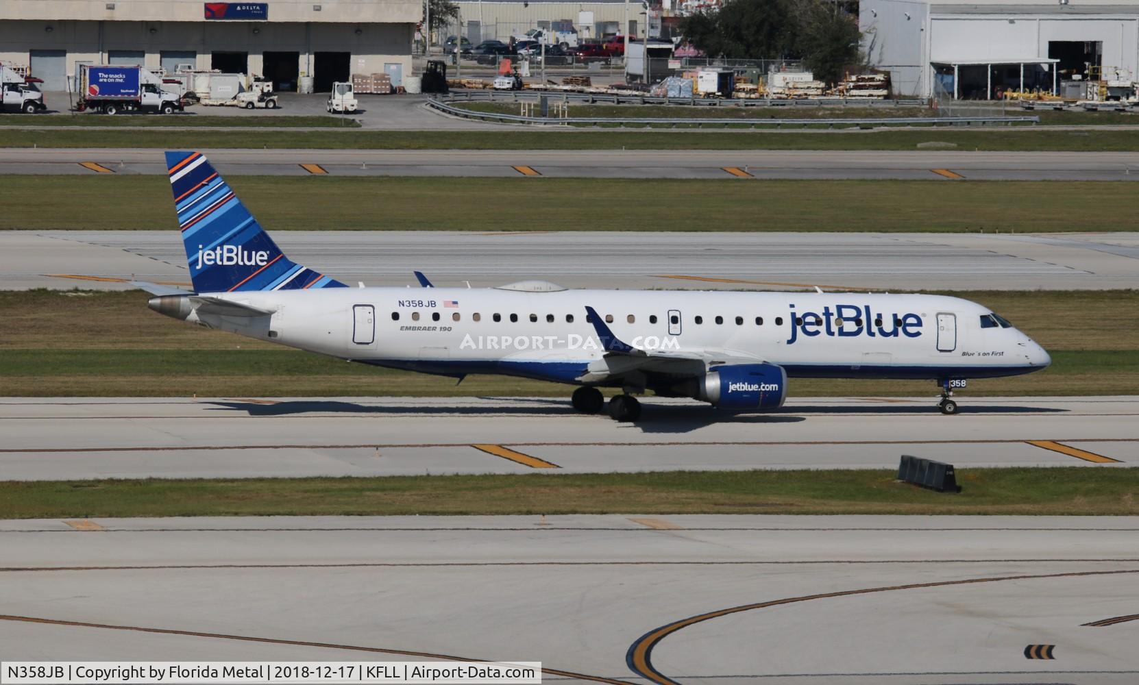 N358JB, 2013 Embraer 190AR (ERJ-190-100IGW) C/N 19000618, FLL 2018