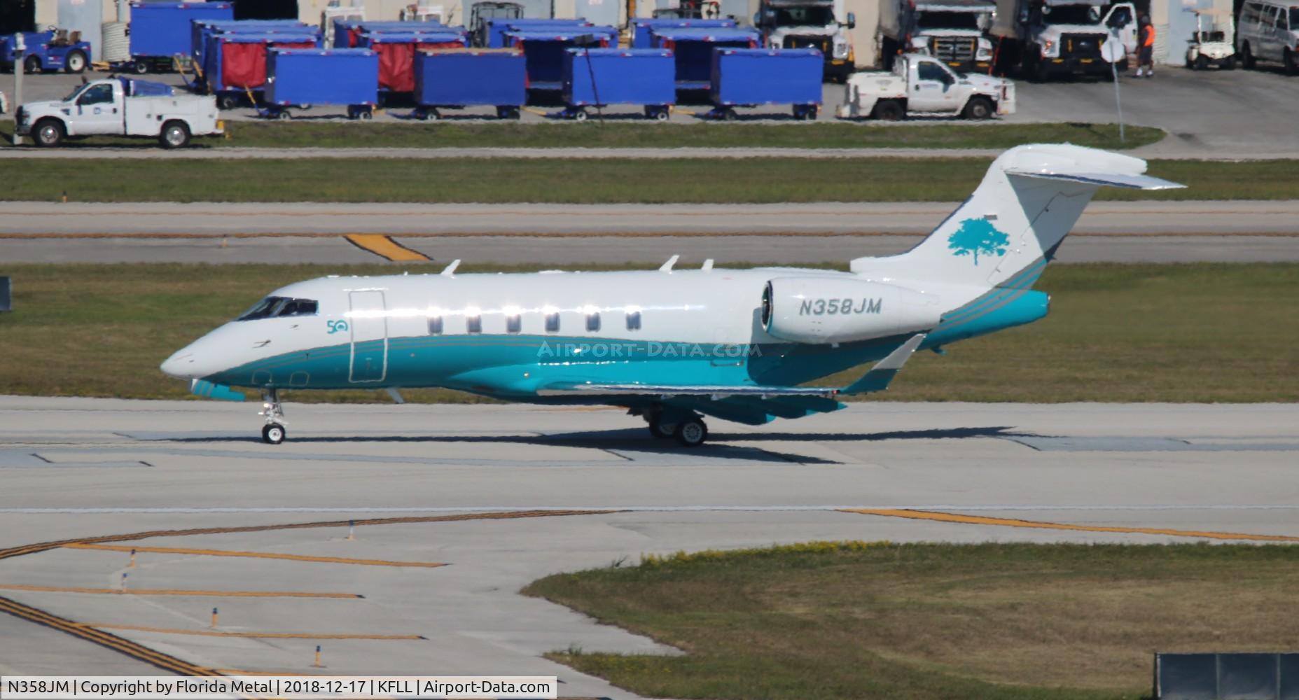 N358JM, 2014 Bombardier Challenger 350 (BD-100-1A10) C/N 20518, FLL 2018