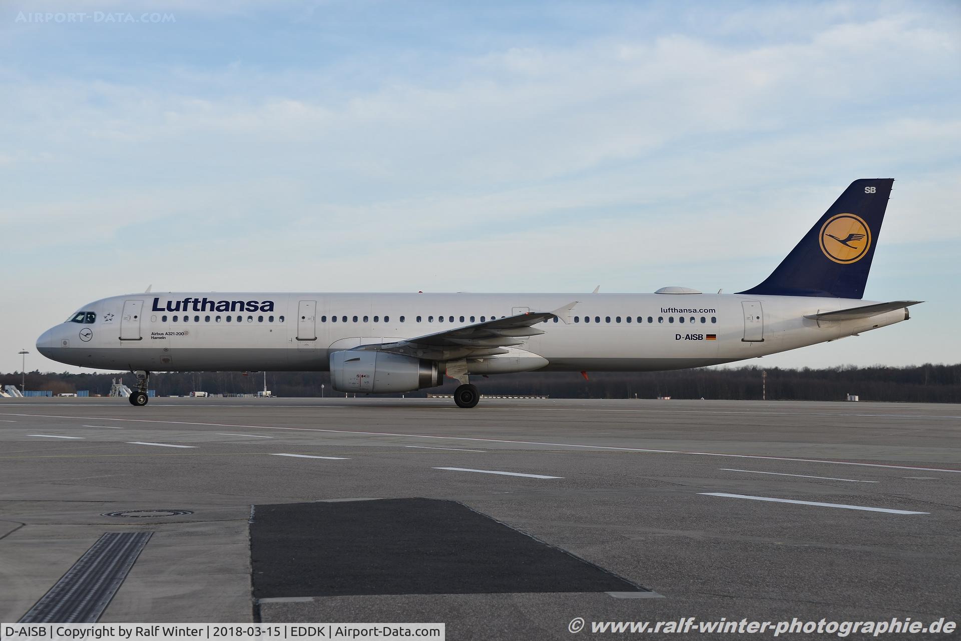D-AISB, 1999 Airbus A321-231 C/N 1080, Airbus a321-231 - LH DLH Lufthansa 'Hameln' - 1080 - D-AISB - 15.03.2018 - CGN