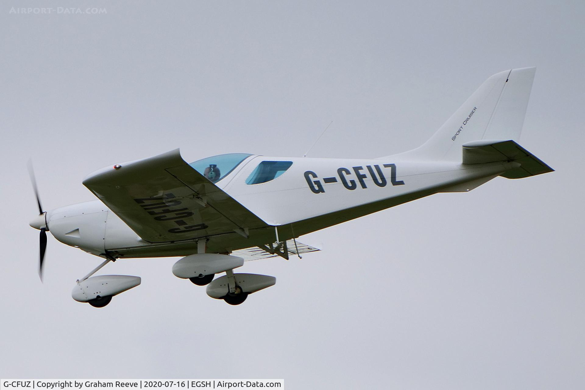 G-CFUZ, 2009 CZAW SportCruiser C/N PFA 338-14664, Landing at Norwich.