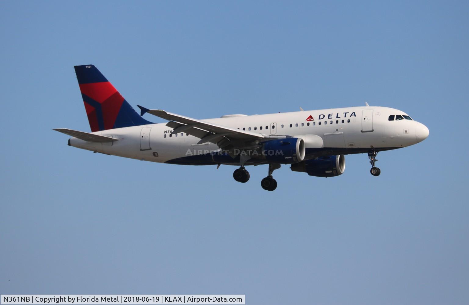 N361NB, 2003 Airbus A319-114 C/N 1976, LAX 2018