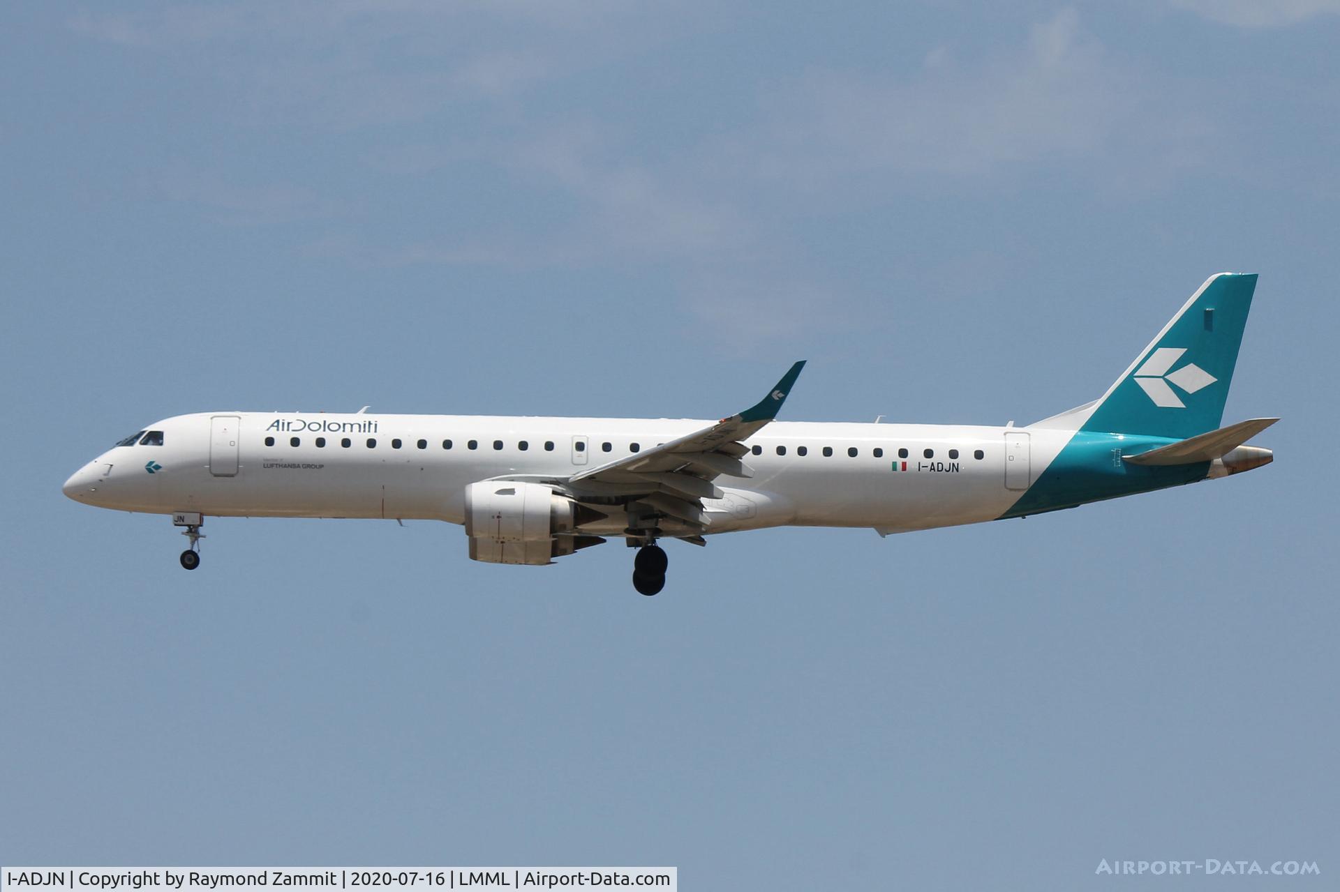 I-ADJN, 2009 Embraer 195LR (ERJ-190-200LR) C/N 19000270, Embraer EMB195LR I-ADJN Air Dolomiti