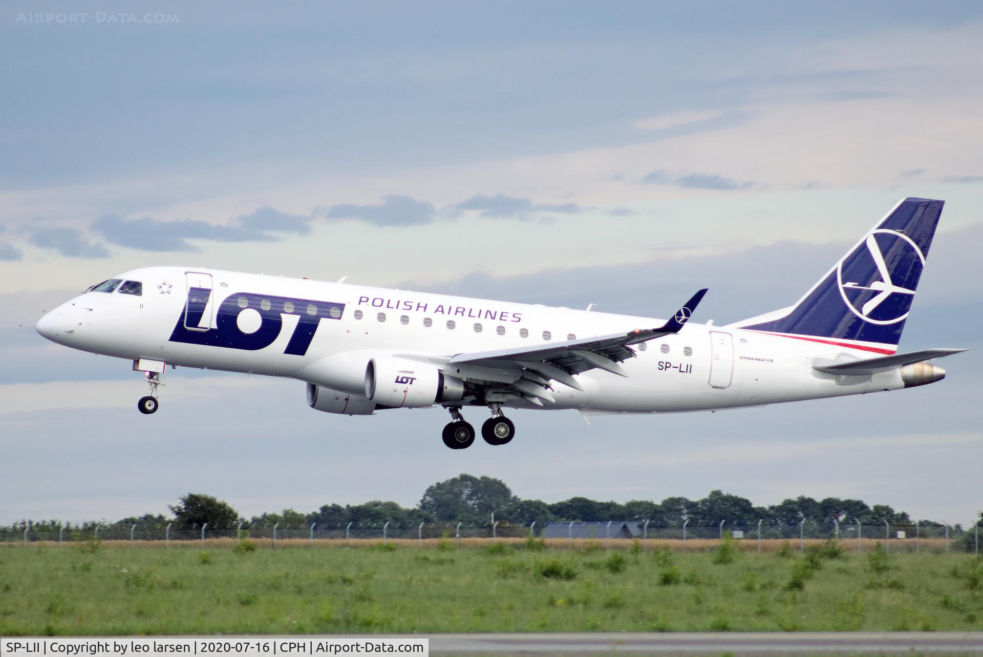 SP-LII, 2009 Embraer 175LR (ERJ-170-200LR) C/N 17000290, Copenhagen 16.7.2020