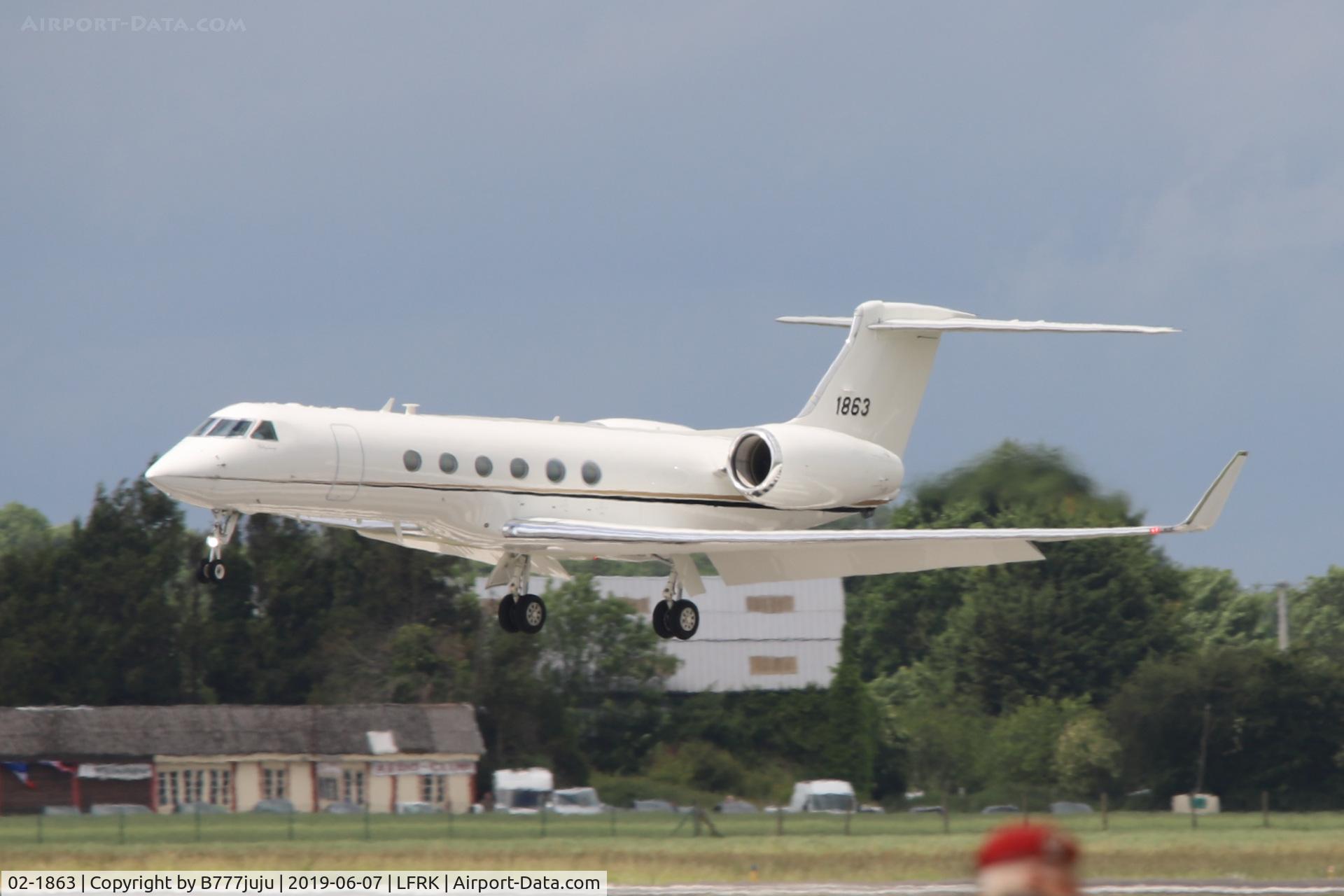 02-1863, 2002 Gulfstream Aerospace C-37A (Gulfstream V) C/N 670, for 75 D-Day anniversary